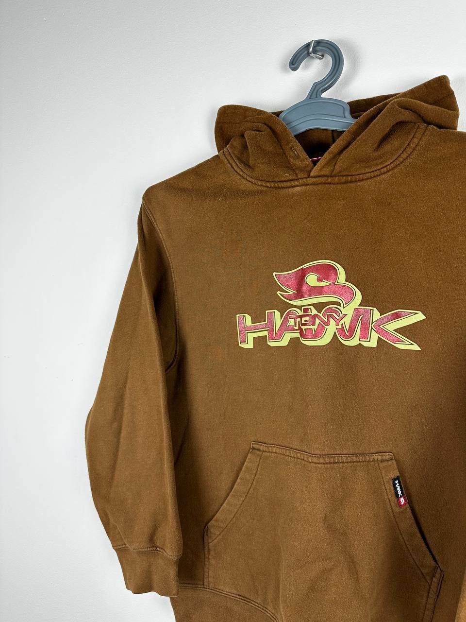 Tony Hawk × Vintage Vintage Tony Hawk Brown Hoodie Y2K Embroidered SK8 Grunge Size US S / EU 44-46 / 1 - 3 Thumbnail