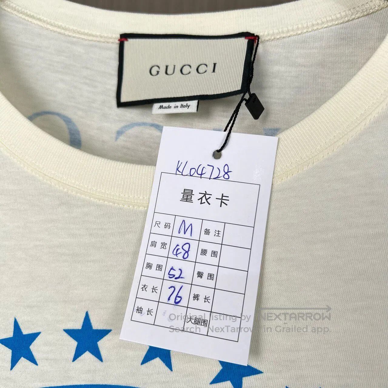 Gucci Guicci Snow Mountain Print Letter Short Sleeve T-Shirt| Size M / US 6-8 / IT 42-44 - 7 Thumbnail