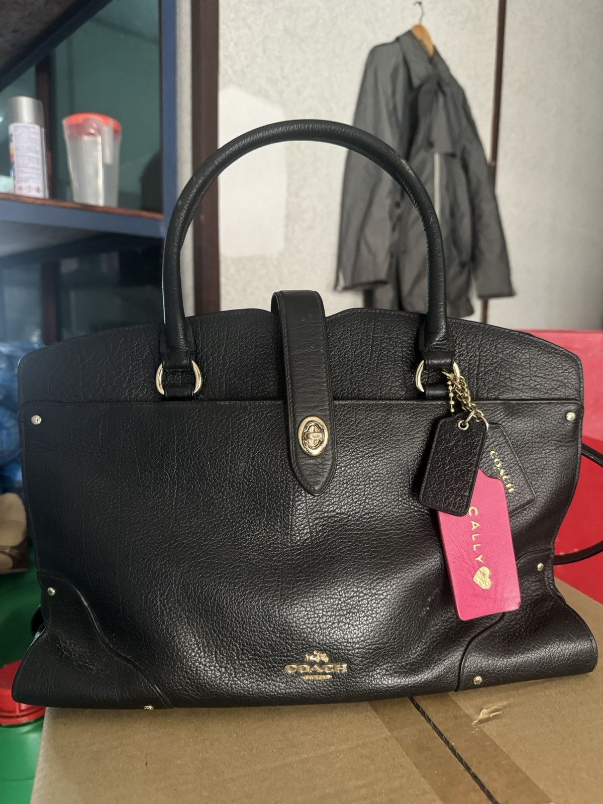 Coach × Designer Coach HandBag Full Leather Size ONE SIZE - 6 Thumbnail