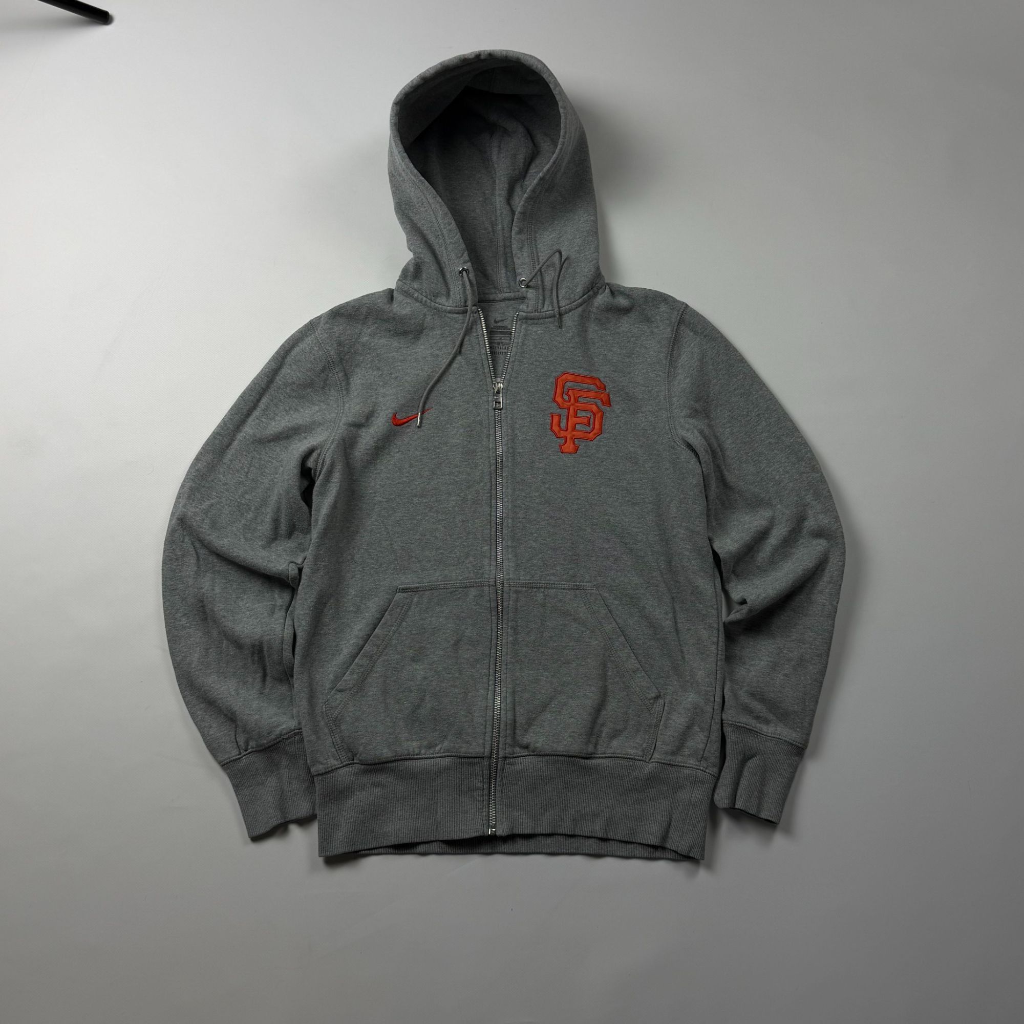 Nike Vintage 00s Nike San Francisco Hoodie M Grey Zip Up Y2K City Size US S / EU 44-46 / 1 - 1 Thumbnail