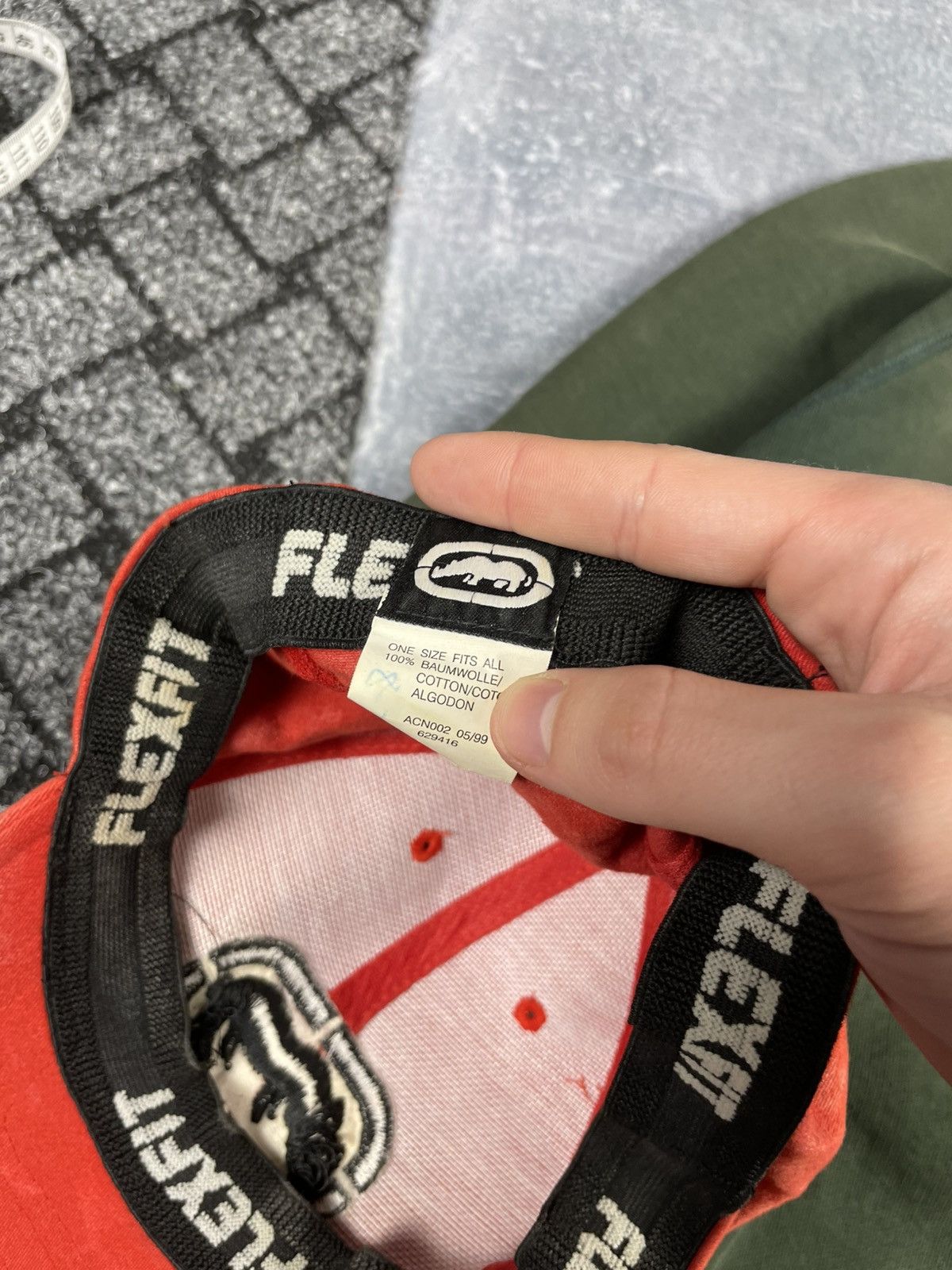 Ecko Unltd. × Vintage Vintage 99s flex fit Ecko unltd like Karl Kani Rap Hip Cap Size ONE SIZE - 4 Thumbnail