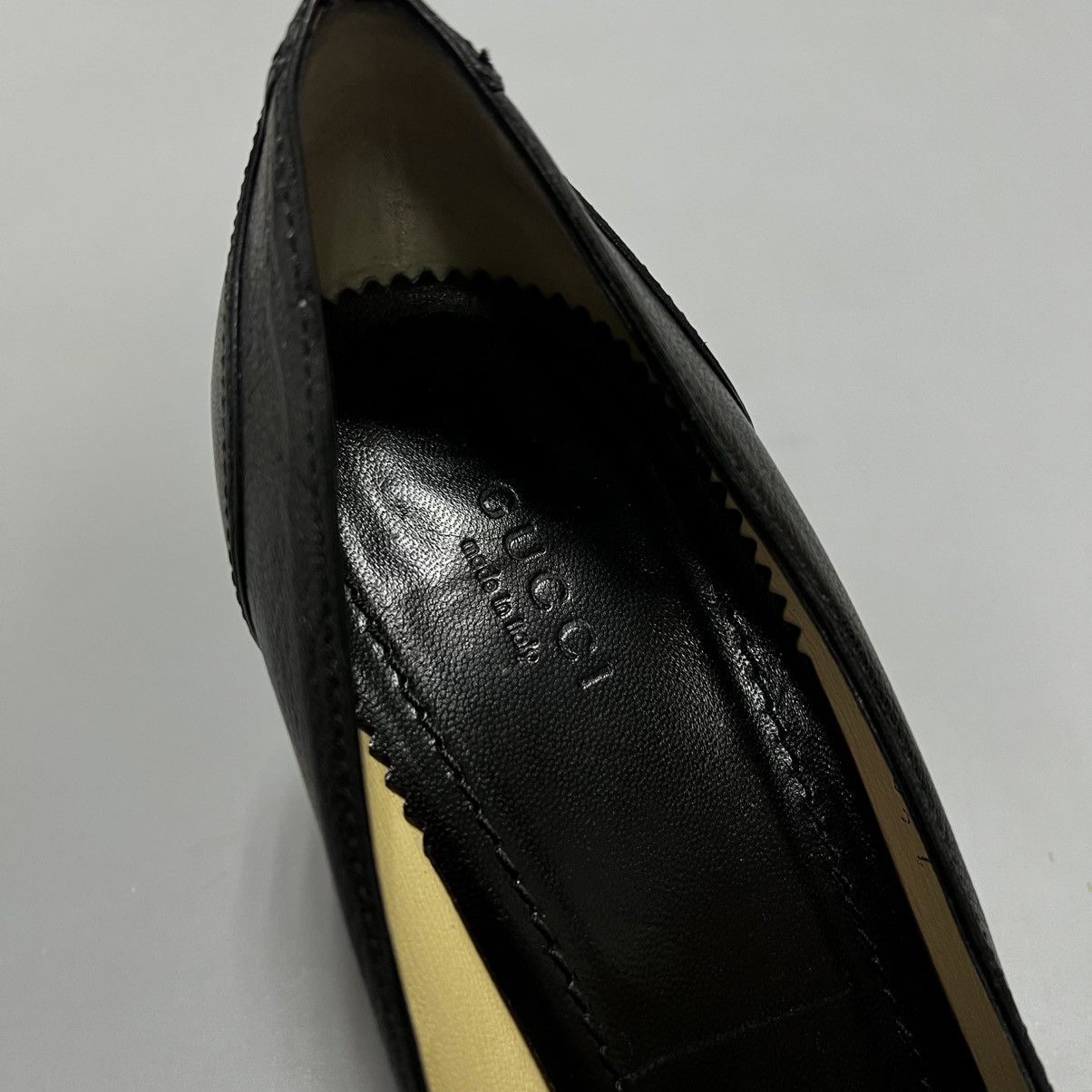 Gucci Gucci Black Pumps Leather Luxury Size US 7.5 / IT 37.5 - 12 Thumbnail