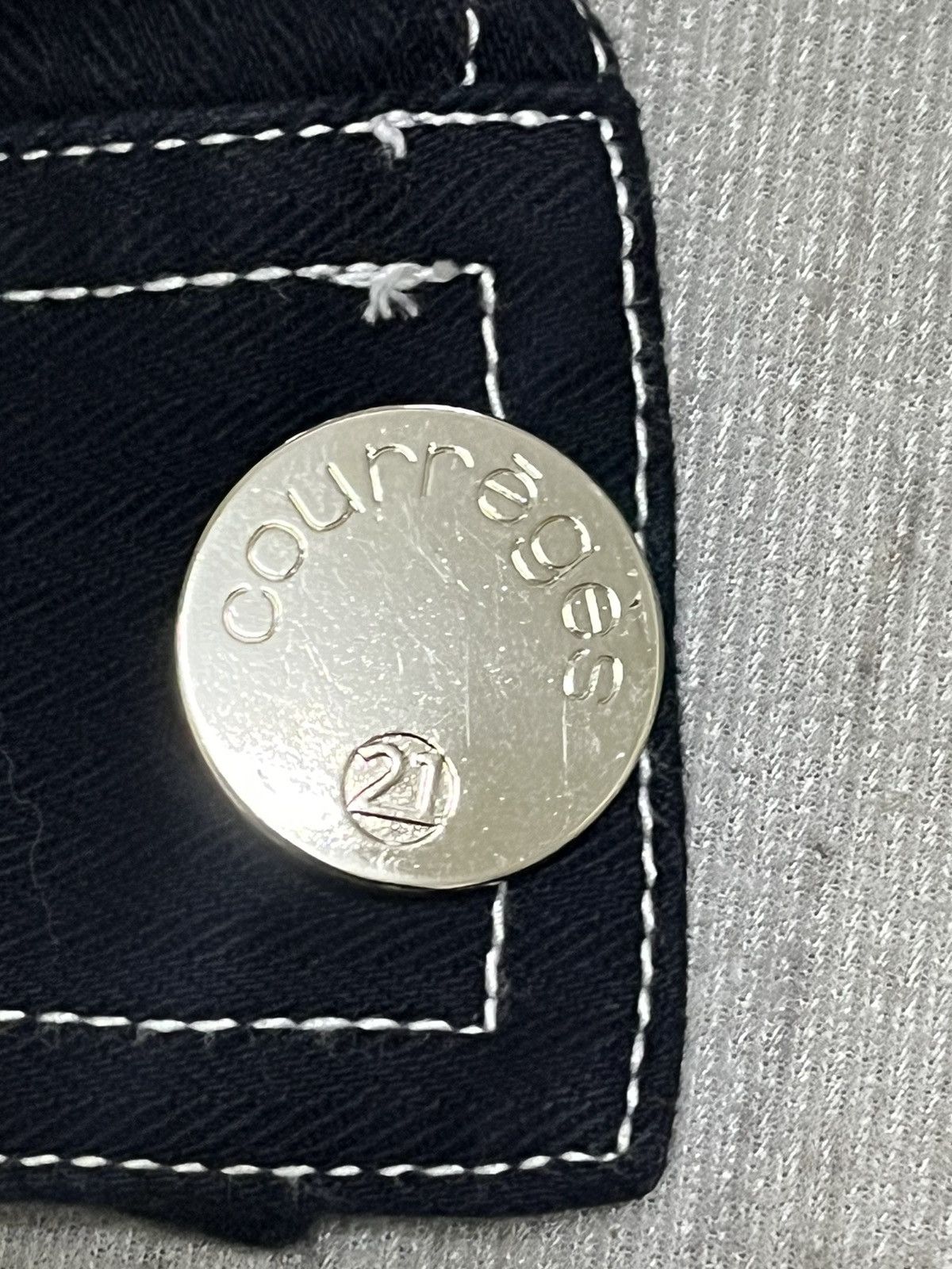 Courreges × Japanese Brand × Vintage Vintage 90s courreges denim jacket Size ONE SIZE - 9 Thumbnail