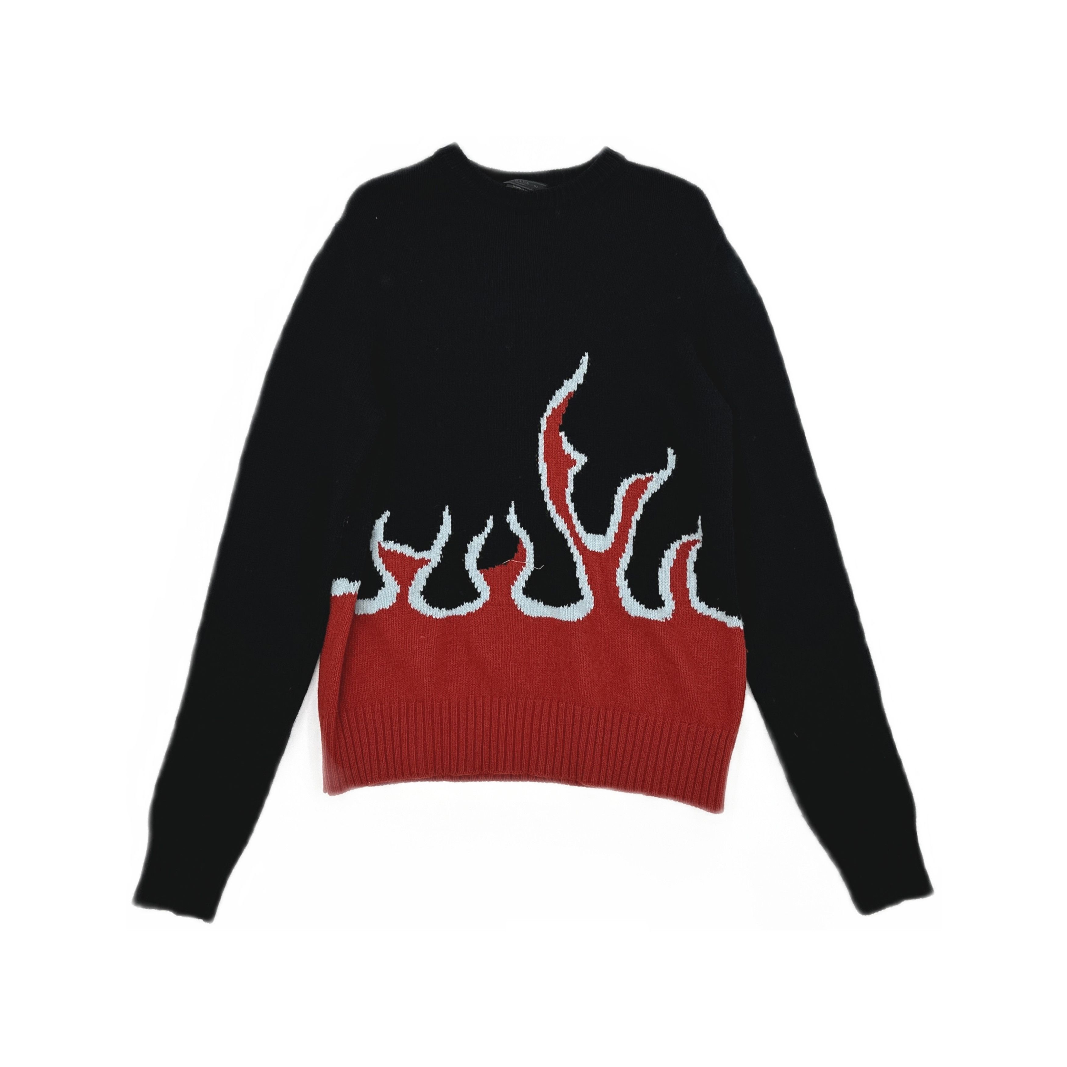 Prada Prada Flame Knit Sweater Size L Size US L / EU 52-54 / 3 - 1 Thumbnail