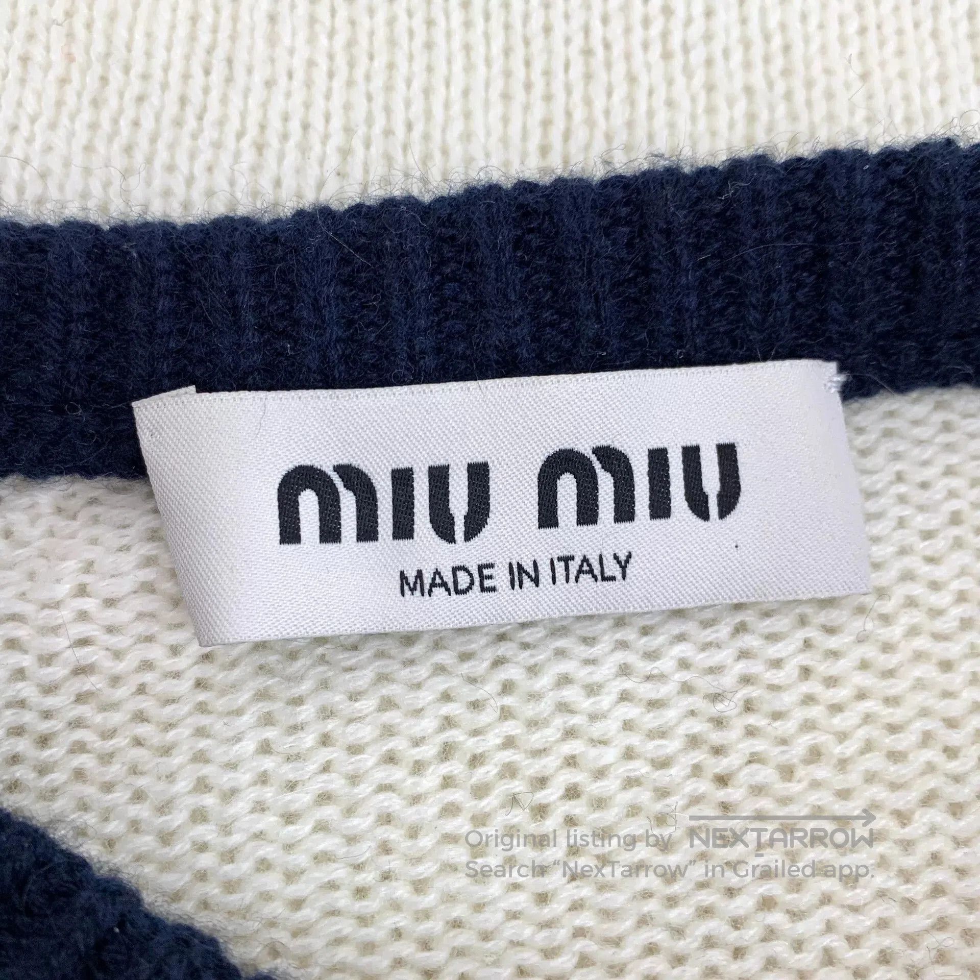 Miu Miu miu miu color block logo sweater. Size S / US 4 / IT 40 - 6 Thumbnail