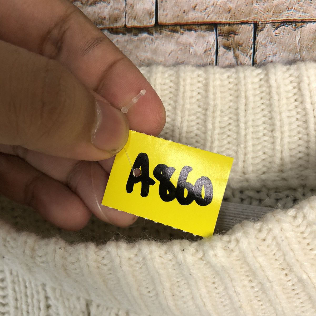 GU × Homespun Knitwear × Japanese Brand GU japan White sweatshirt Knitwear #A860 Size XL / US 12-14 / IT 48-50 - 10 Thumbnail