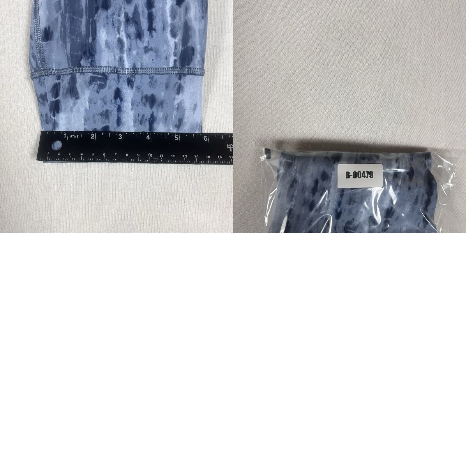 Old Navy Old Navy Leggings Womens 2XL Blue Abstract All Over Print Activewear Jogger Elastic Breathable Pockets Stretch Plus Size Clothing Womens Size 40" / US 18 - 9 Thumbnail