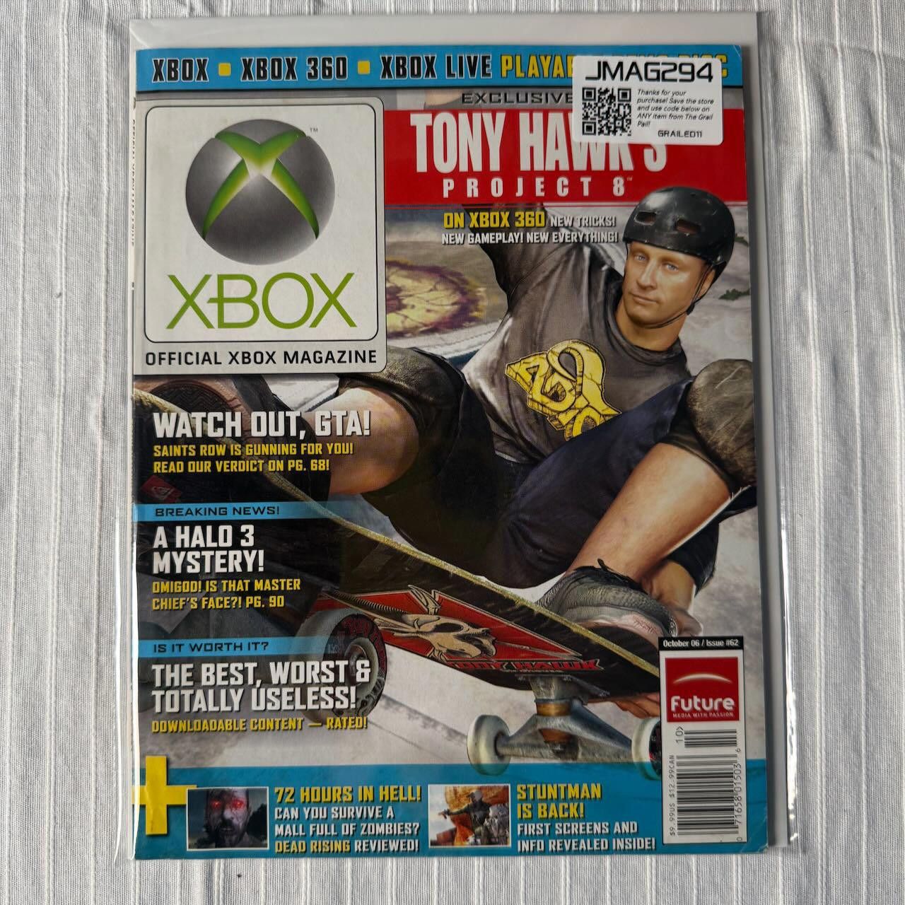 Other VTG XBOX Magazine #62 October 2006 Tony Hawk's Project 8 Size ONE SIZE - 12 Thumbnail