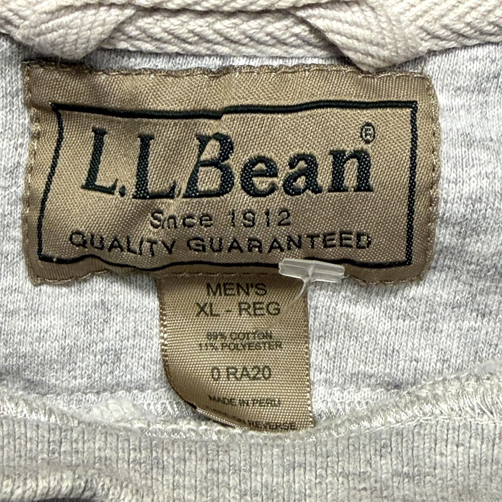 Vintage L.L. Bean Sweatshirt Mens XL Gray 1912 Embroidered Crewneck Pullover Fleece Size US XL / EU 56 / 4 - 4 Thumbnail