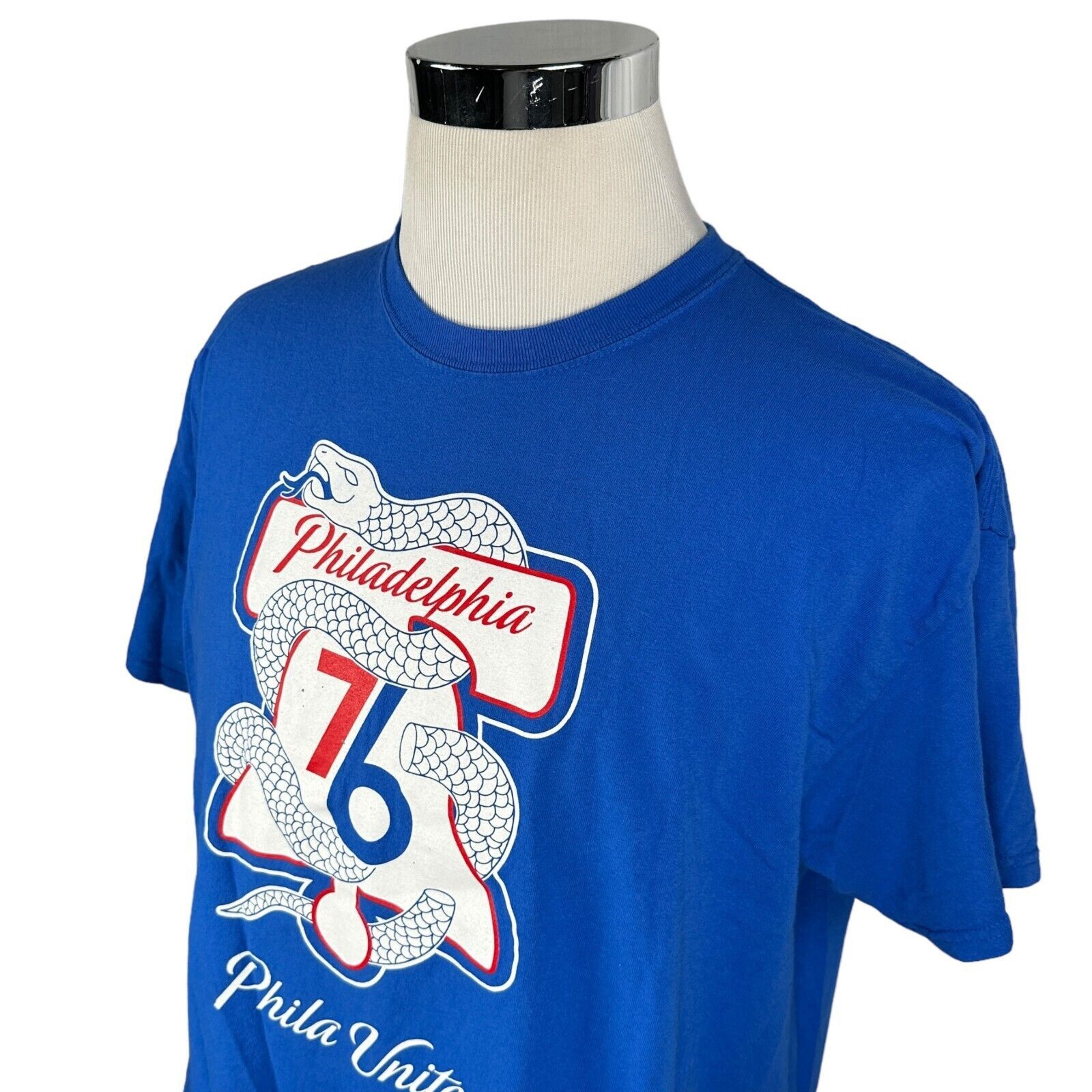 Gildan Philadelphia 76ers T-Shirt XL Blue Snake Phila Unite Crew Size US XL / EU 56 / 4 - 3 Thumbnail