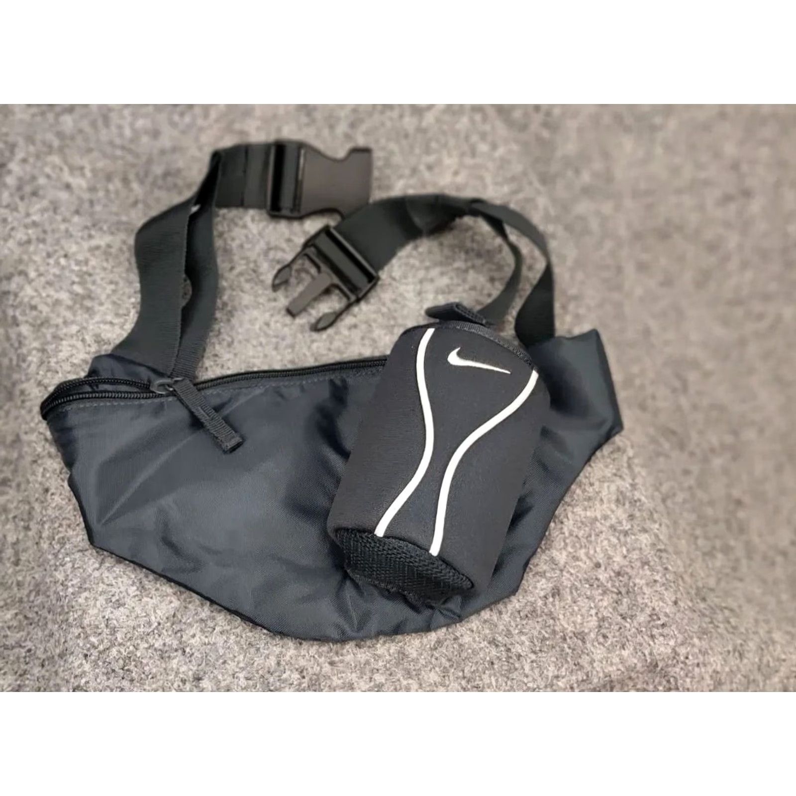 Nike VINTAGE Nike Water Bottle Holder Waist Gray bag hiking Size ONE SIZE - 3 Thumbnail