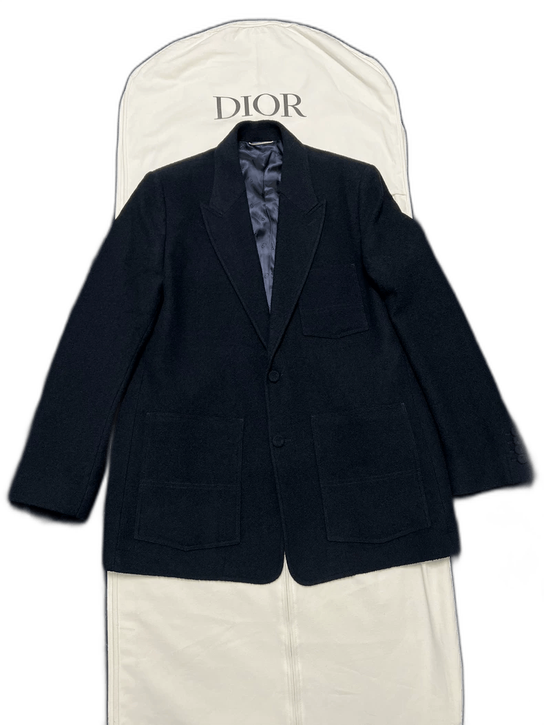 Dior Dior Dior New Autumn Winter Navy Blue Coat-2507 Size US L / EU 52-54 / 3 - 1 Thumbnail