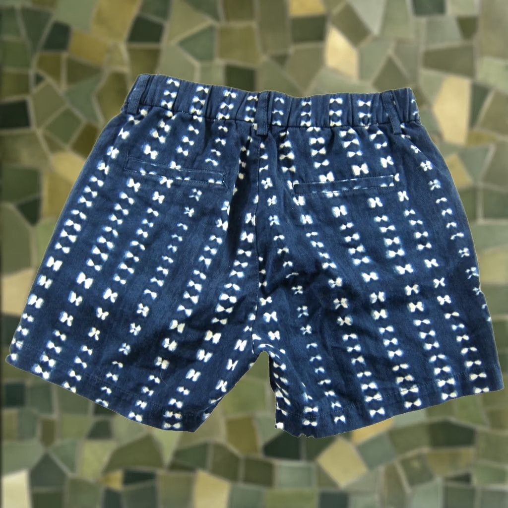J.Crew J.CREW Shorts Chino 2 Blue White Block Dye Elastic Waist Pocket Womens 27" Waist 4 pockets 2 Size 26" / US 2 / IT 38 - 1 Thumbnail
