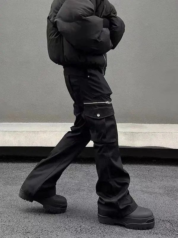 Vintage VIBE Street retro heavyweight zipper pocket cargo trousers Size US 32 / EU 48 - 2 Thumbnail