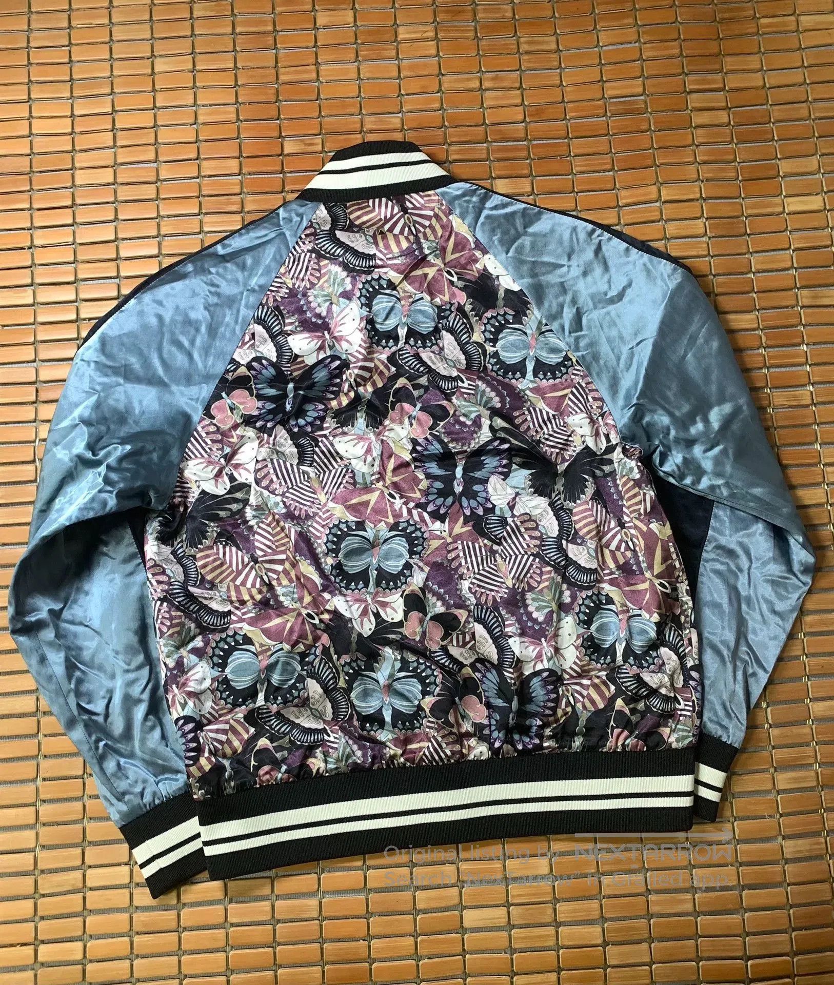 Valentino Valentino Butterfly Camo Baseball Jacket. Size US M / EU 48-50 / 2 - 2 Thumbnail