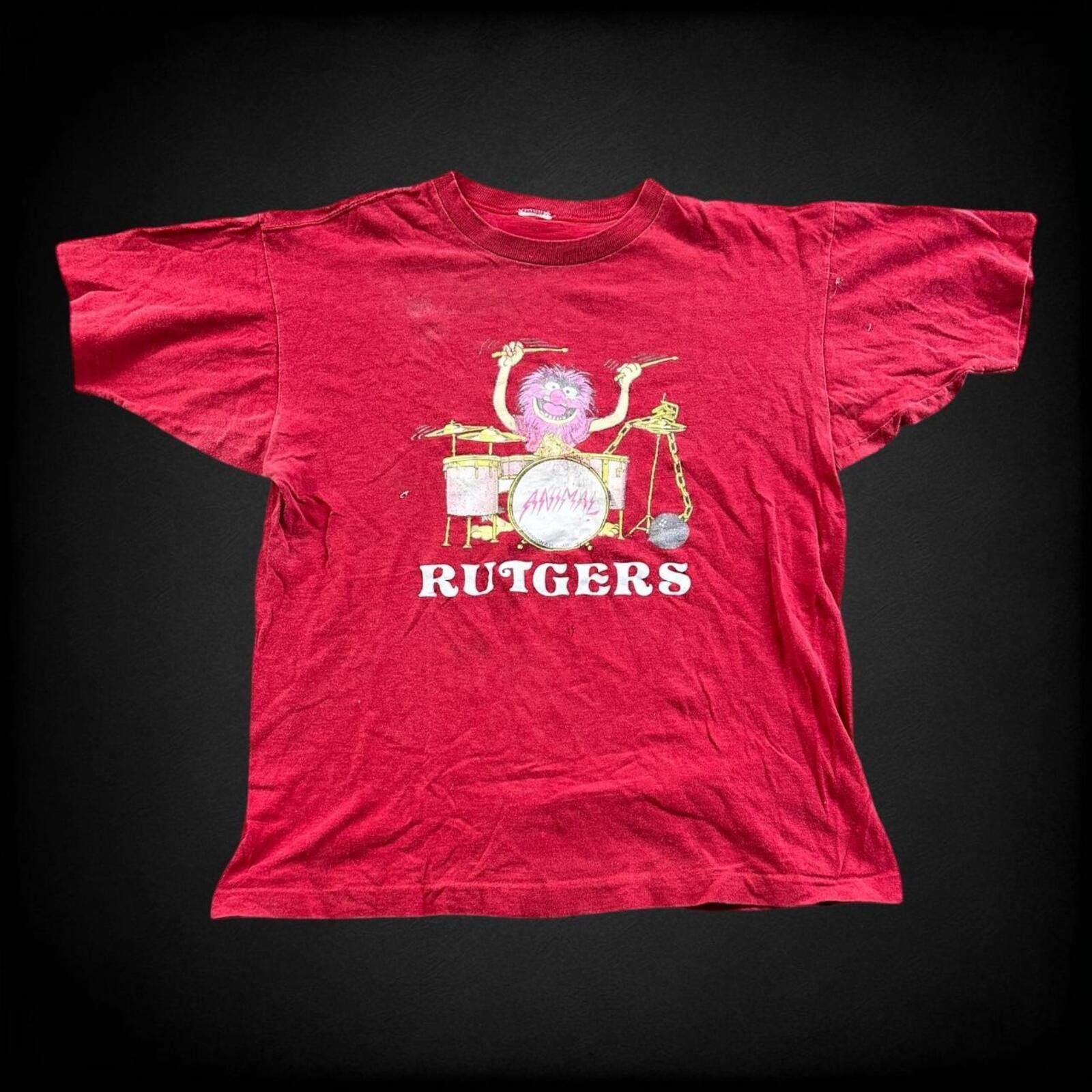 Disney Vintage muppets the animal Rutgers University t shirt Size US M / EU 48-50 / 2 - 1 Thumbnail