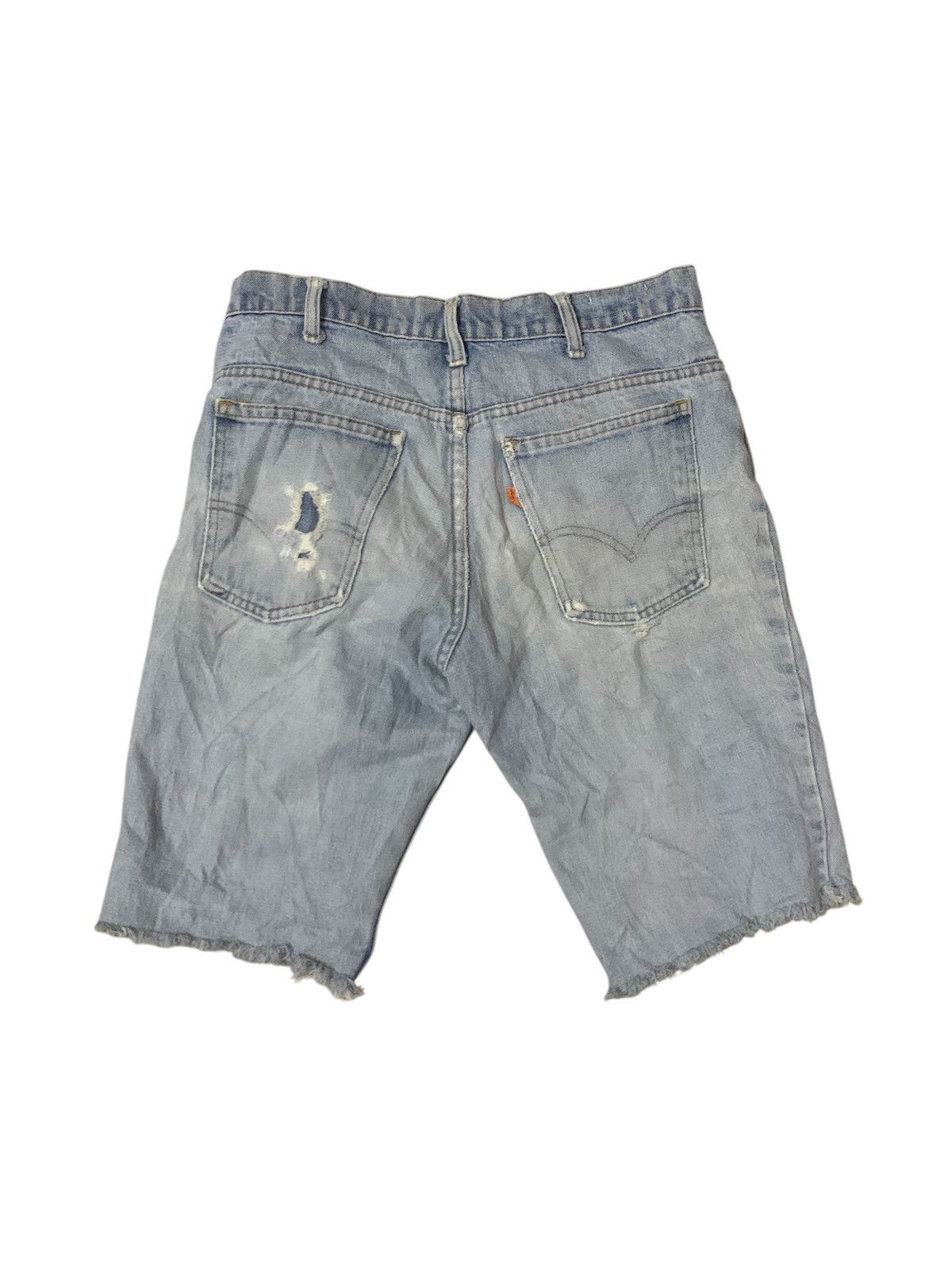 Levi's Vintage Clothing Vintage 70’s Levi’s 562 Orange Tab Distressed Flare Jeans Size US 32 / EU 48 - 2 Thumbnail