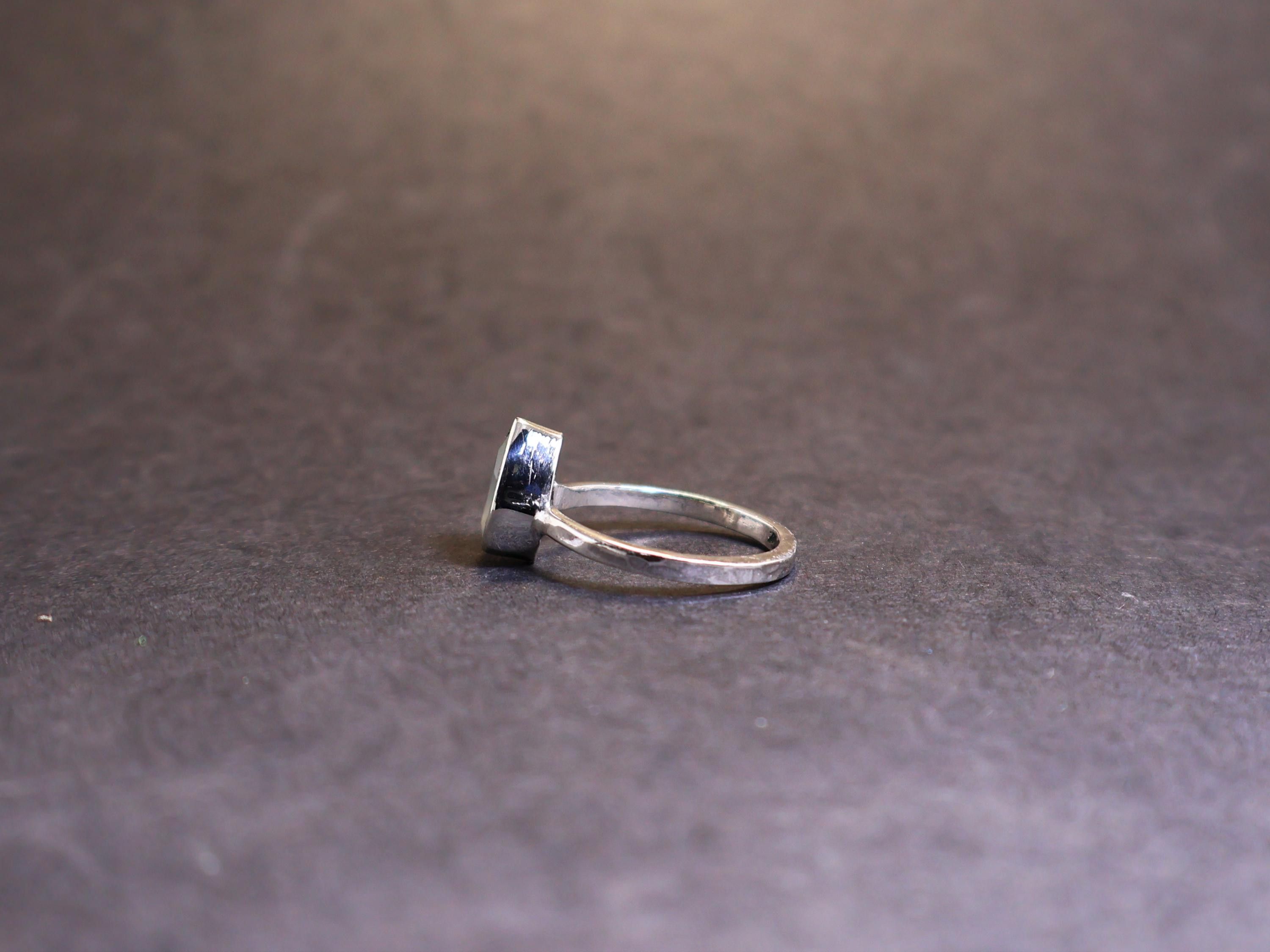 Handmade Aqua Chalcedony ring, Sterling silver ring, Handmade Ring, Size ONE SIZE - 3 Thumbnail