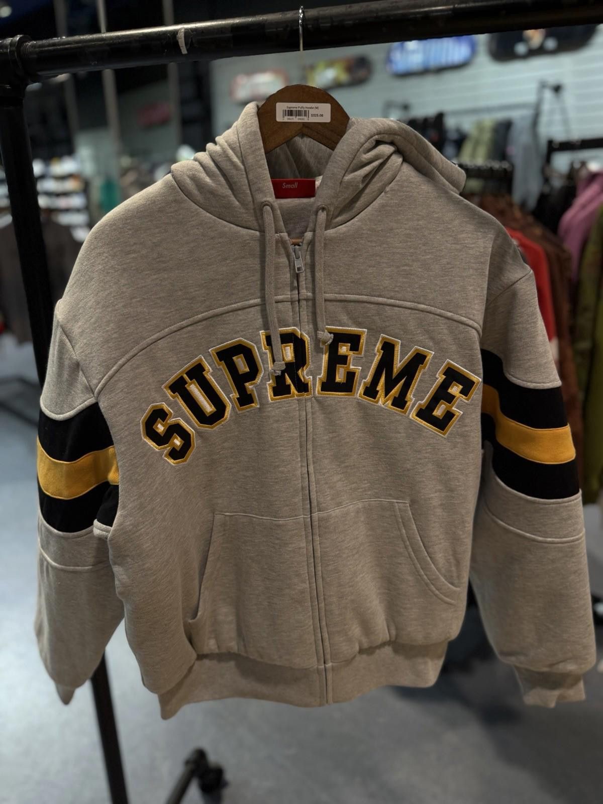 Supreme Supreme Filled Zip Up Hooded Sweatshirt Grey Size Small Size US S / EU 44-46 / 1 - 2 Thumbnail