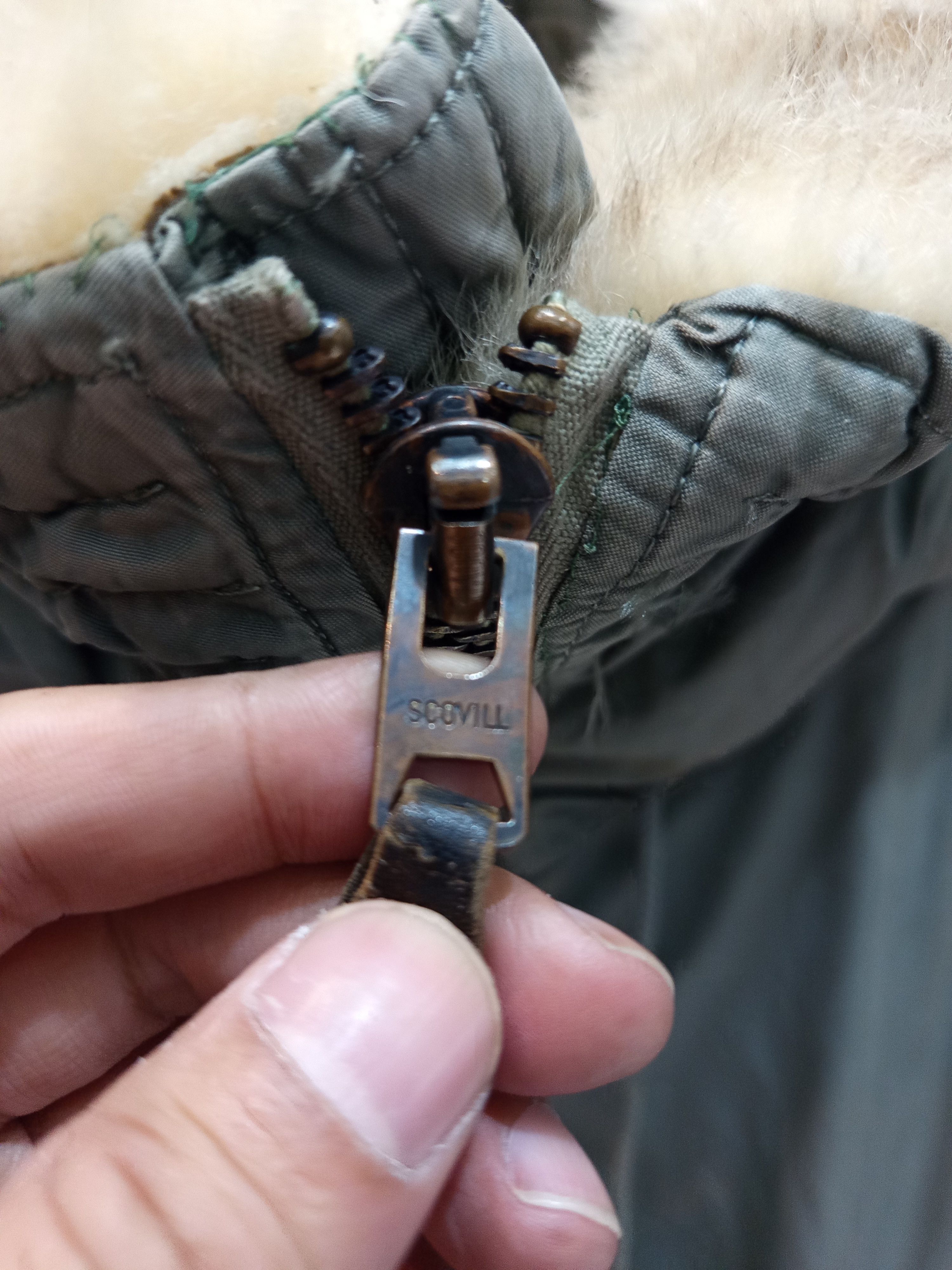 Vintage 1960s US Air Force USAF Tag Officer Vietnam War Era Parka Size US L / EU 52-54 / 3 - 15 Thumbnail