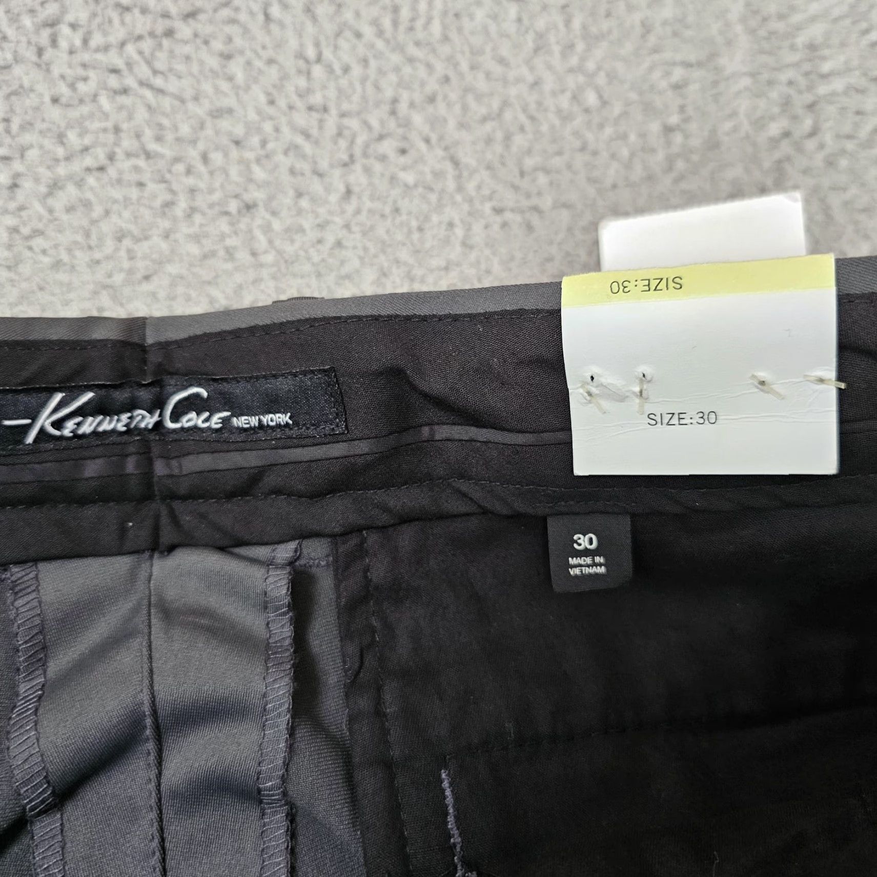 Kenneth Cole Kenneth Cole New York Pants Mens 30 Gray Jogger Dress Trouser Cuffed Drawstring Pants Size US 30 / EU 46 - 3 Thumbnail