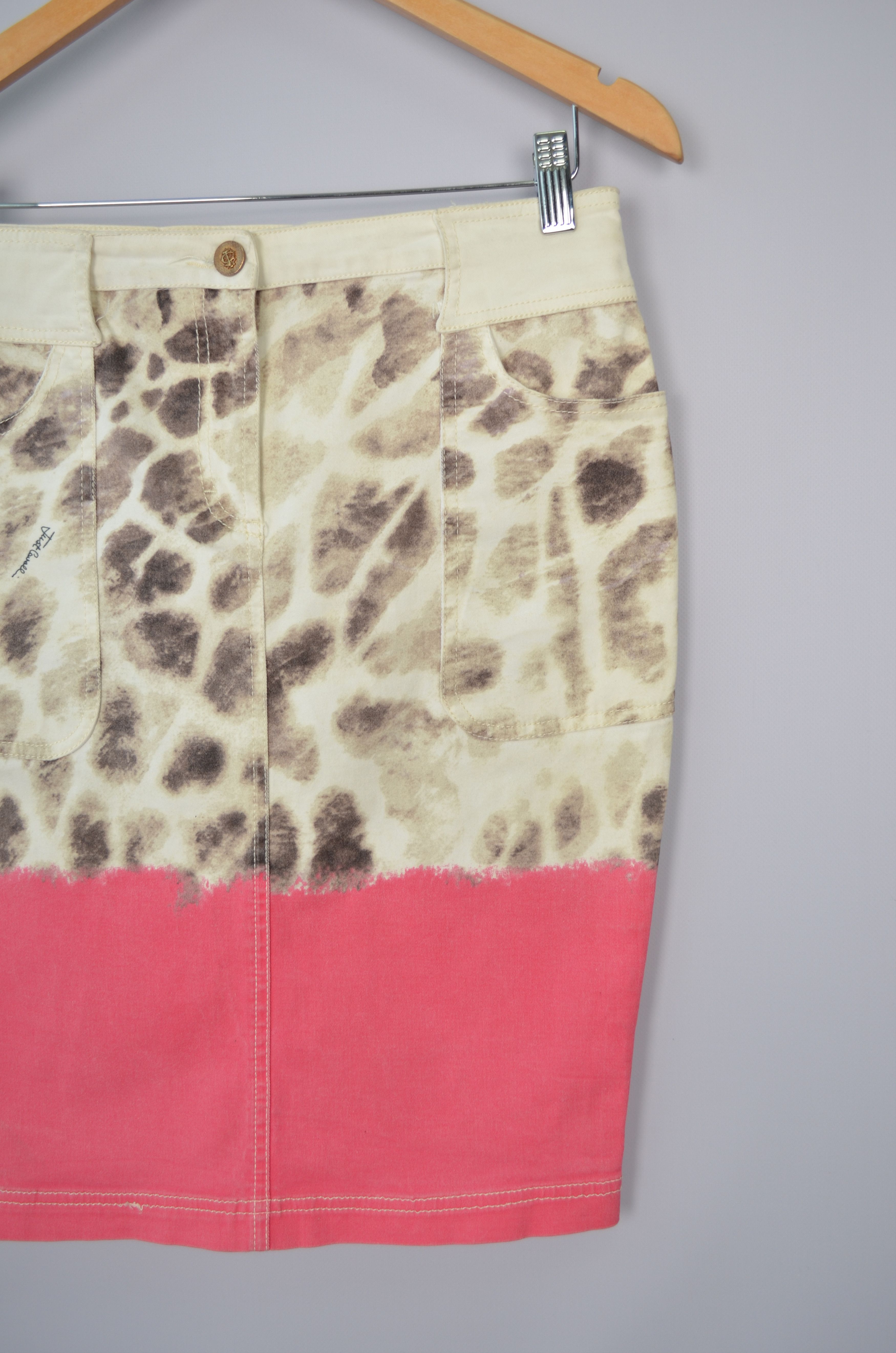 Just Cavalli × Roberto Cavalli Roberto Cavalli Just Animal Leopard Print Skirt 42\US6 Size 28" / US 6 / IT 42 - 3 Thumbnail