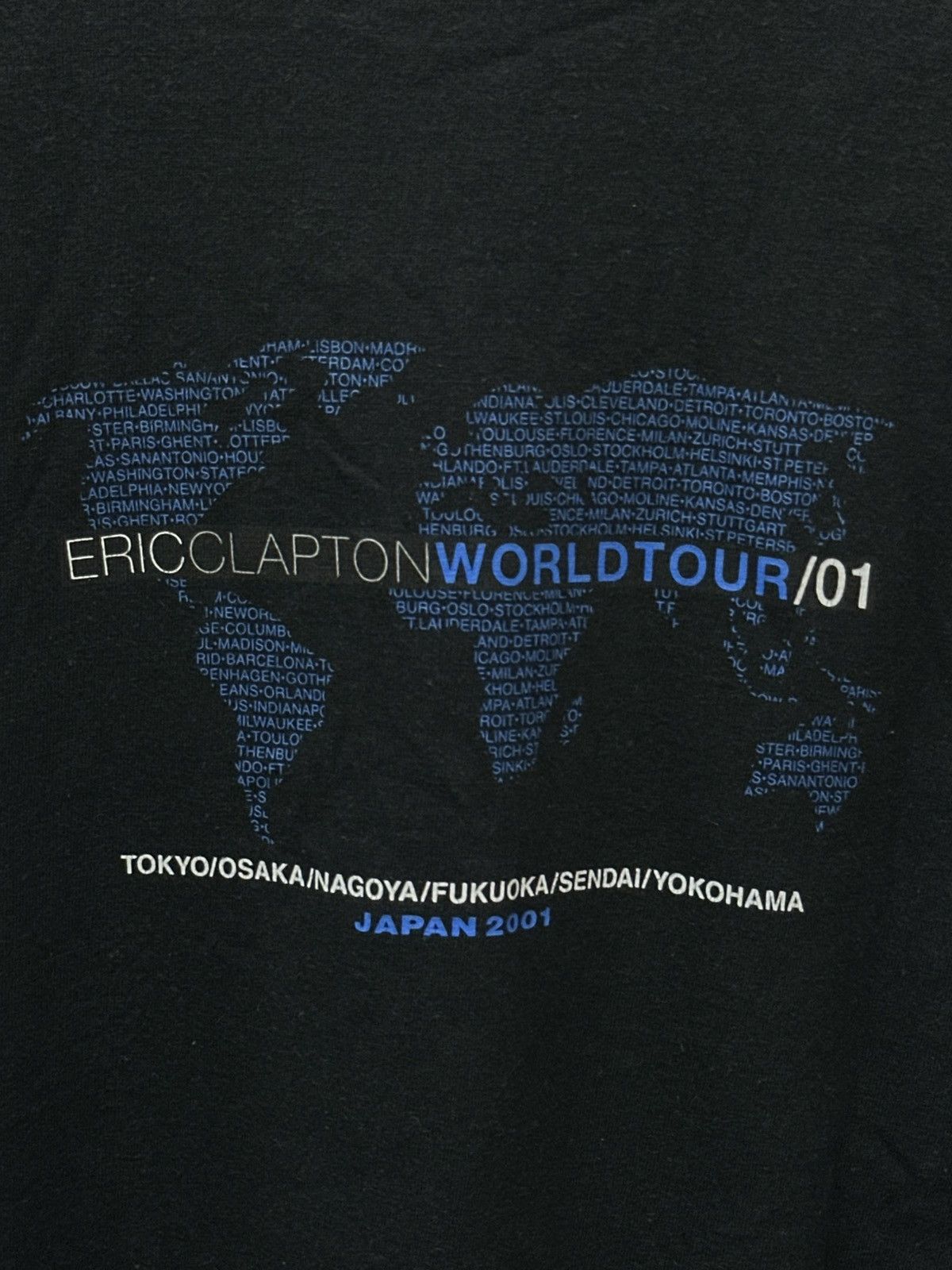 Band Tees Vintage Eric Clapton World Tour 2001 (Japan) T Shirt Size US M / EU 48-50 / 2 - 11 Thumbnail