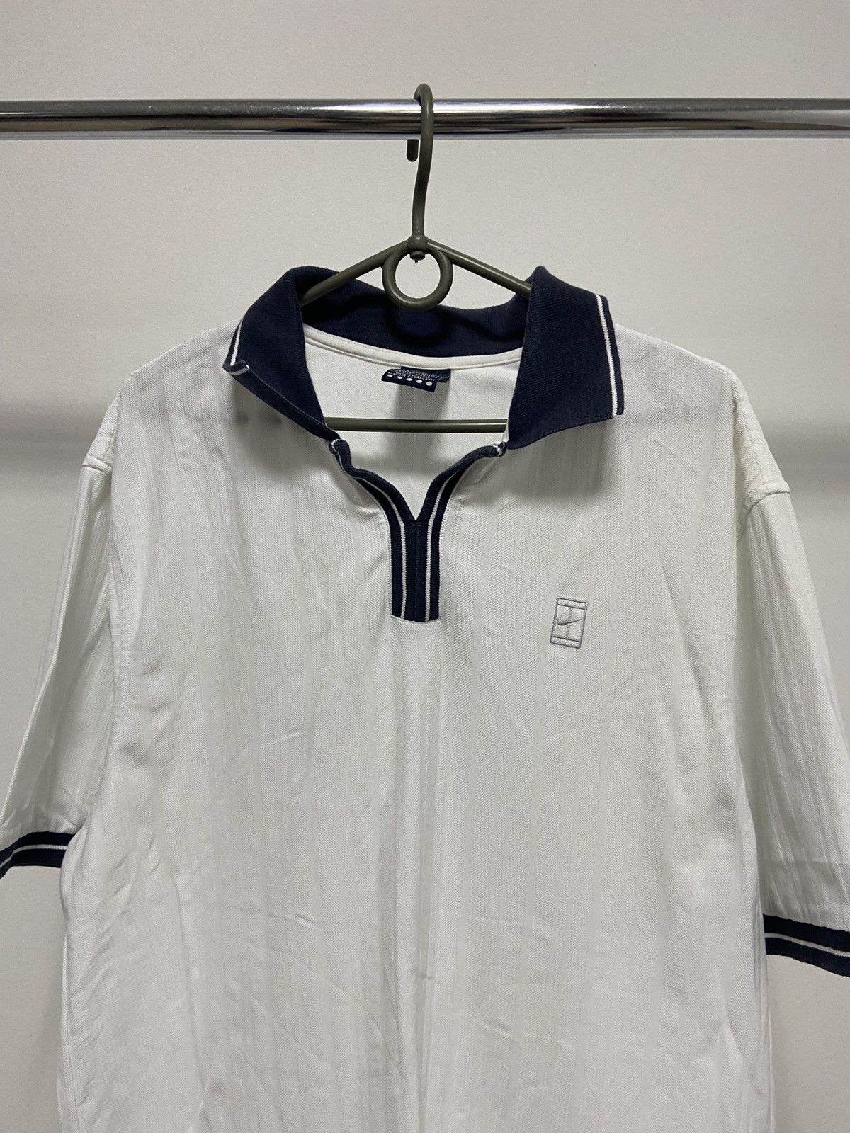 Nike × Vintage Nike Court Vintage Small logo T Shirt Polo Tennis Size US M / EU 48-50 / 2 - 2 Thumbnail