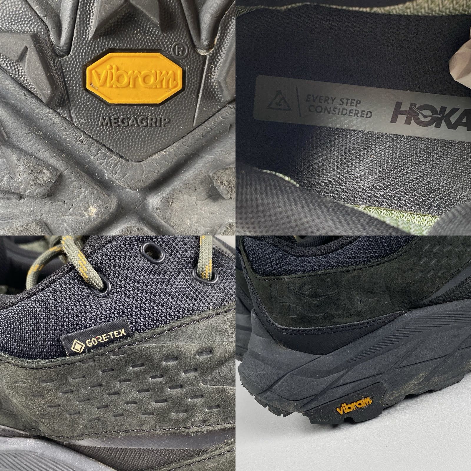 Vintage Hoka One One Anacapa GORE-TEX Low GTX Hiking Sneaker Men Black 12D Spring Size ONE SIZE - 9 Thumbnail