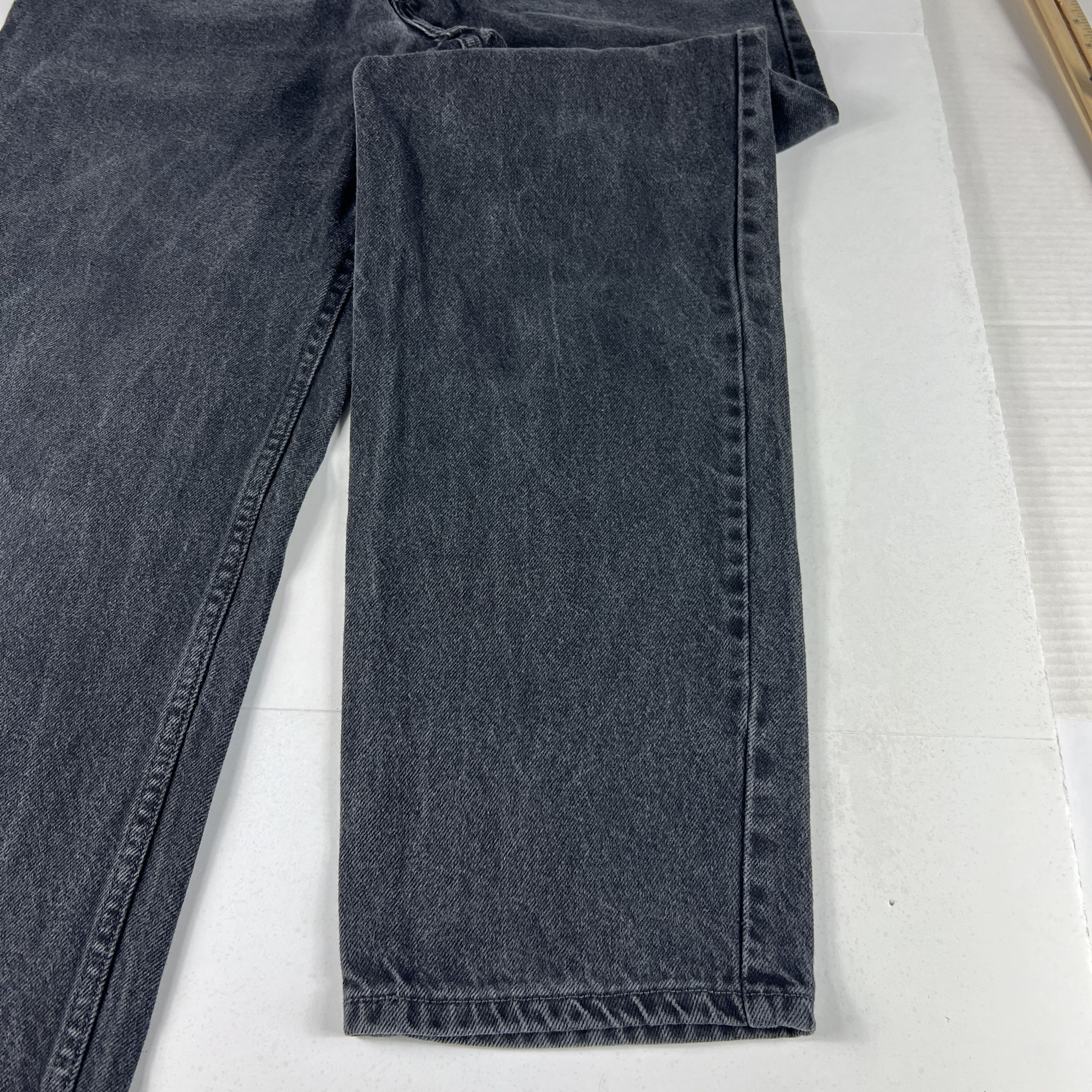 Levi's × Vintage Y2K Levi's Jeans 550 Relaxed Black Faded Denim Size US 34 / EU 50 - 5 Thumbnail