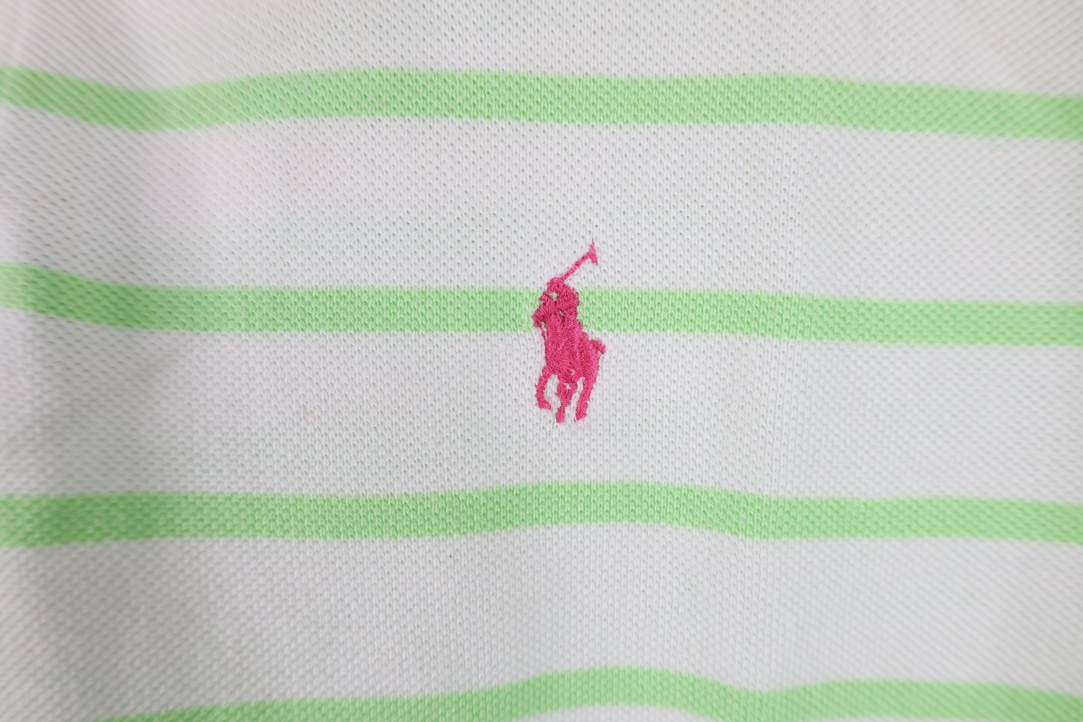 Ralph Lauren Vintage Ralph Lauren Cotton Striped Golf Polo Shirt White Size US M / EU 48-50 / 2 - 4 Thumbnail