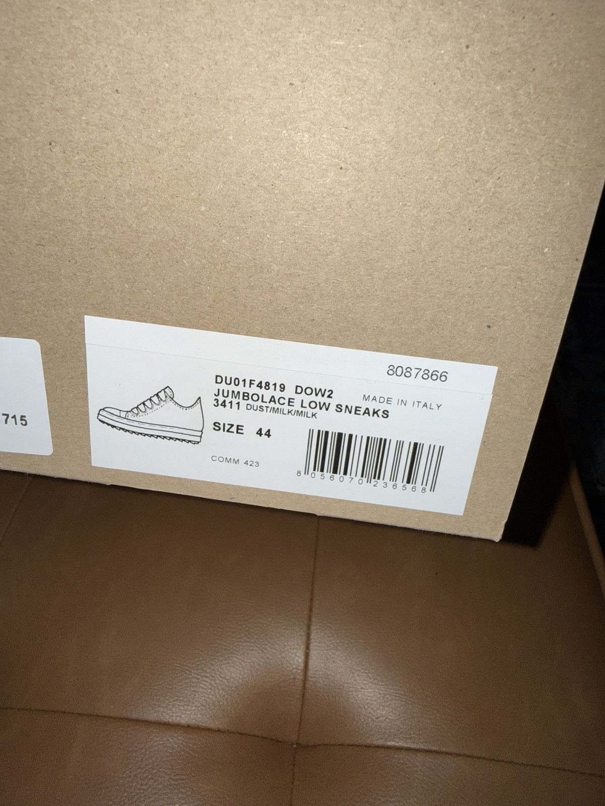Rick Owens Drkshdw Rick owens 'dust' jumbo lace canvas sneakers Size US 11 / EU 44 - 12 Thumbnail