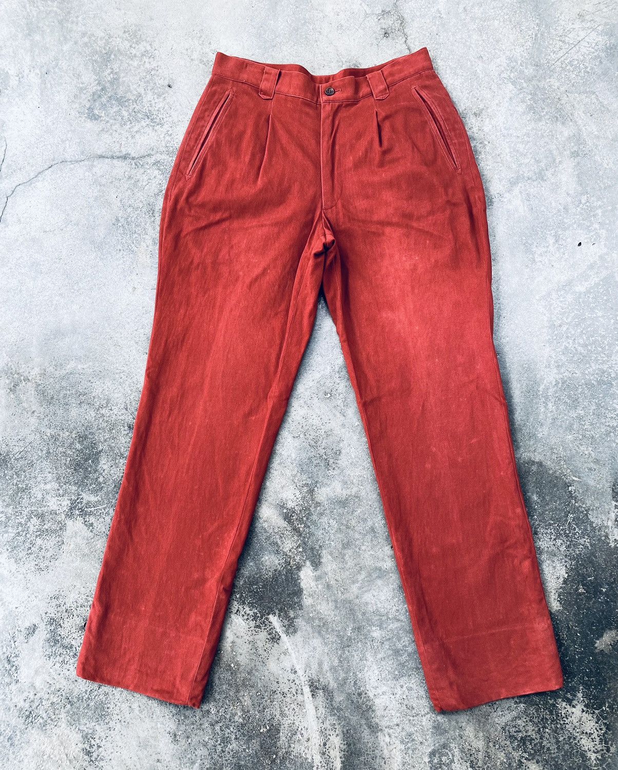 Tete Homme Vintage Tete Homme Issey Miyake Distressed Pants Size US 30 / EU 46 - 1 Thumbnail