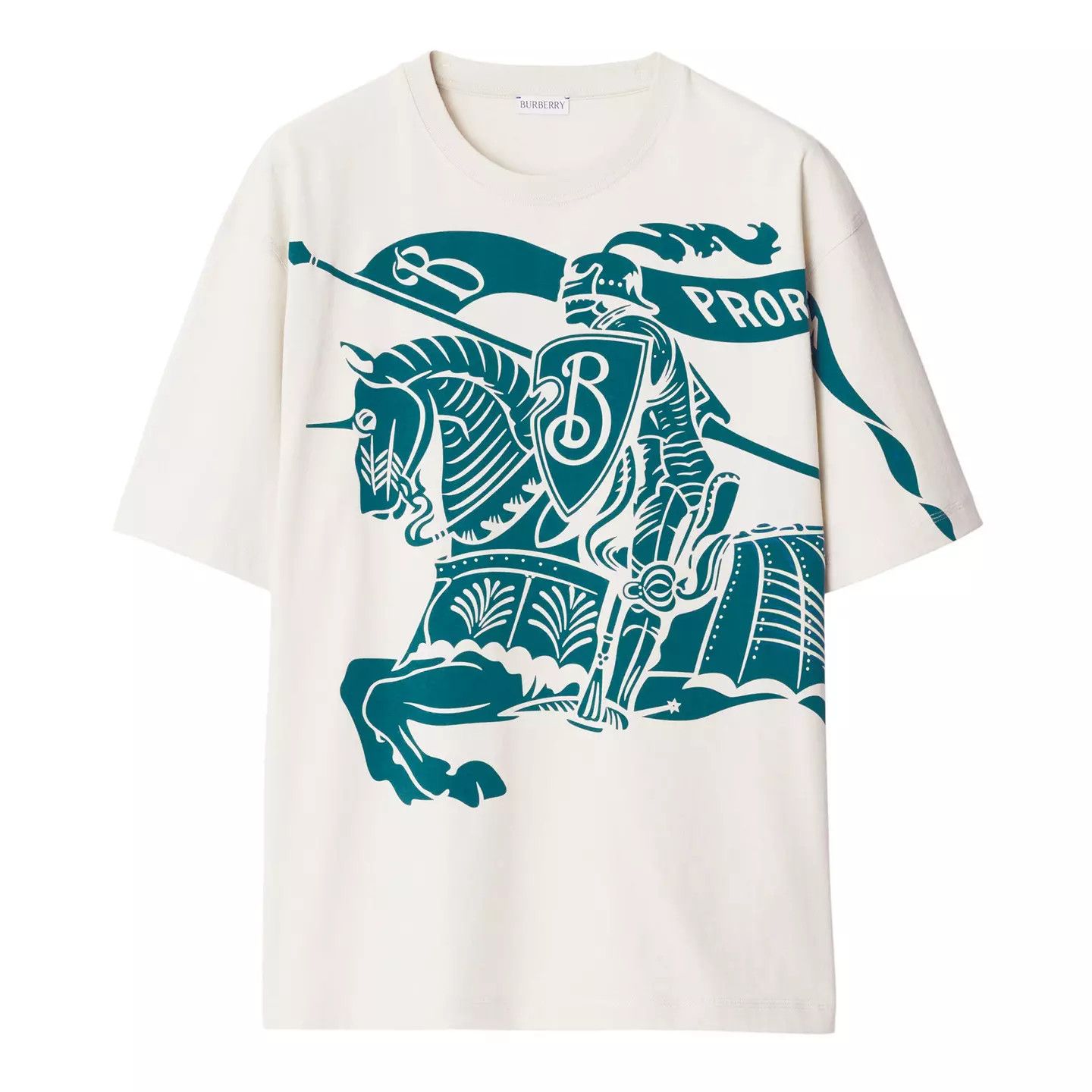 Burberry o1g2r1mq0426 Ekd T-Shirt in Ivory Size US S / EU 44-46 / 1 - 1 Thumbnail
