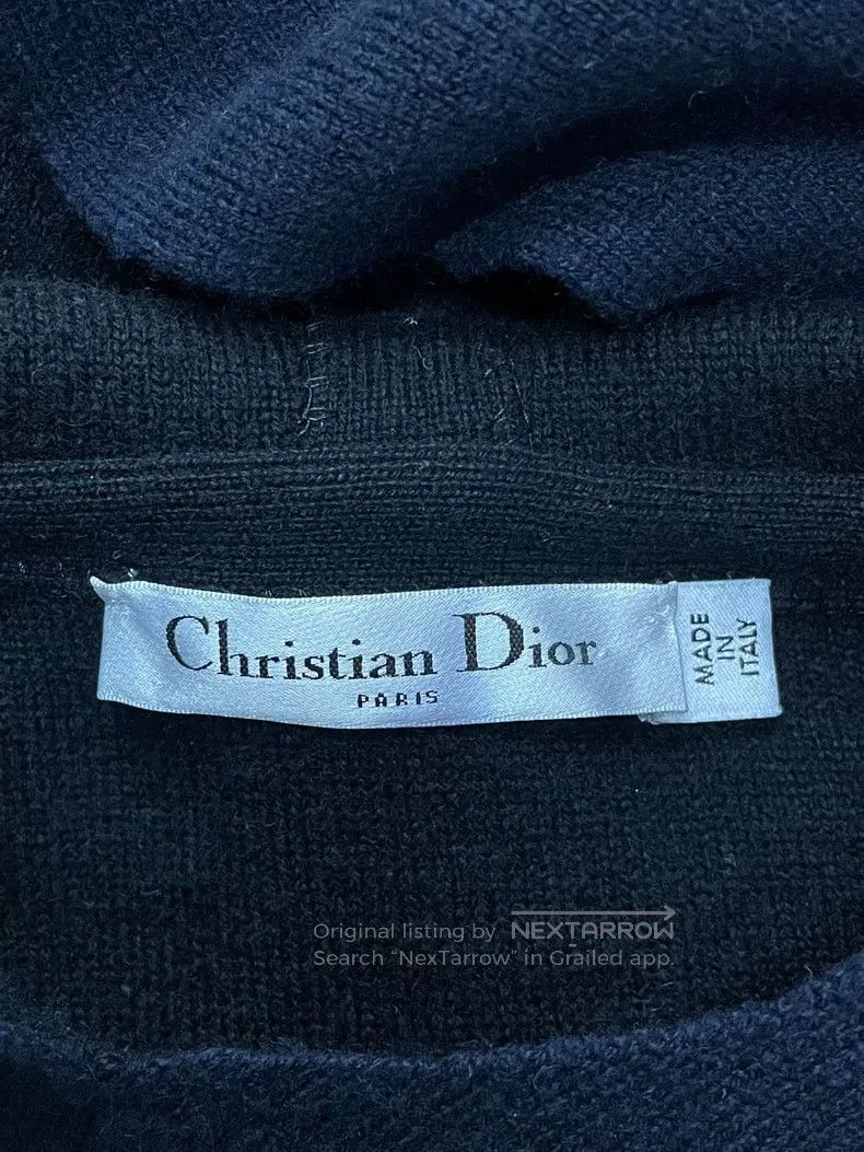 Dior Dior Dark blue 8-letter hooded knit sweater Size XS / US 0-2 / IT 36-38 - 3 Thumbnail