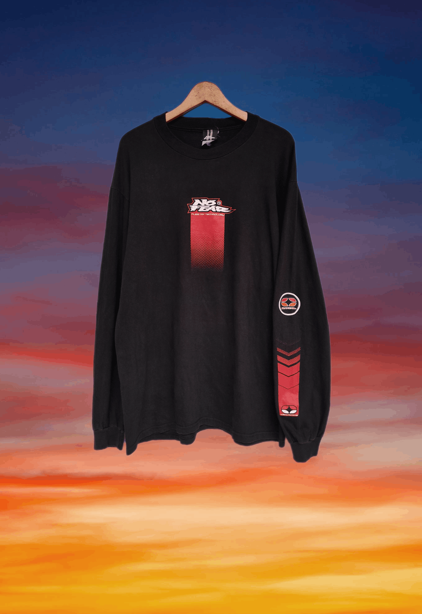 No Fear Vintage 90s No Fear Pure Mx Technology Long Sleeve Shirt Size US L / EU 52-54 / 3 - 1 Thumbnail