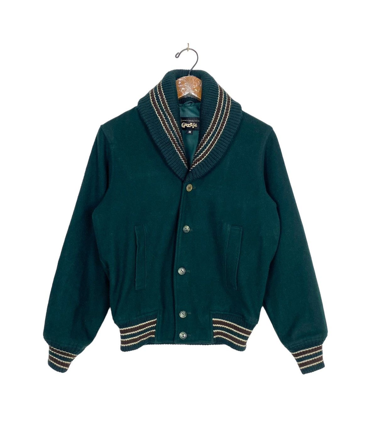 Japanese Brand Rare‼️ Vintage Gazelle Wool Jacket Made in Japan Size US S / EU 44-46 / 1 - 1 Thumbnail