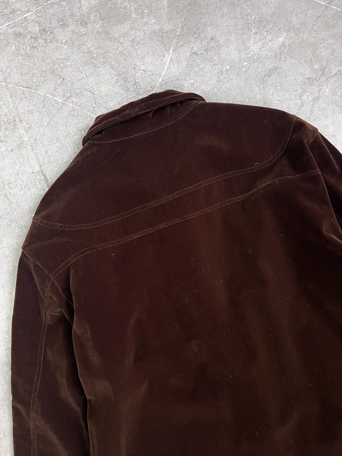 Le Laboureur Velvet brown jacket fireman claps velour bomber Size US M / EU 48-50 / 2 - 9 Thumbnail