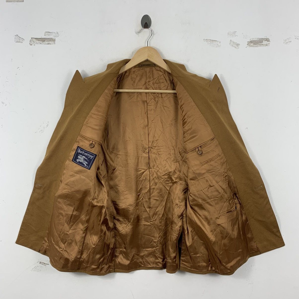 Burberry Vintage BURBERRYS LONDON Plain Wool Gold Coat Size US M / EU 48-50 / 2 - 4 Thumbnail