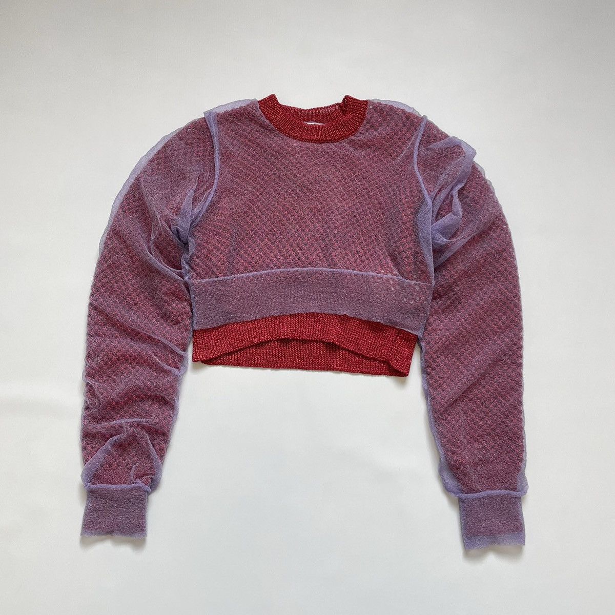 Comme des Garcons Cropped Double Layer Glitter Sweater Size S / US 4 / IT 40 - 2 Thumbnail