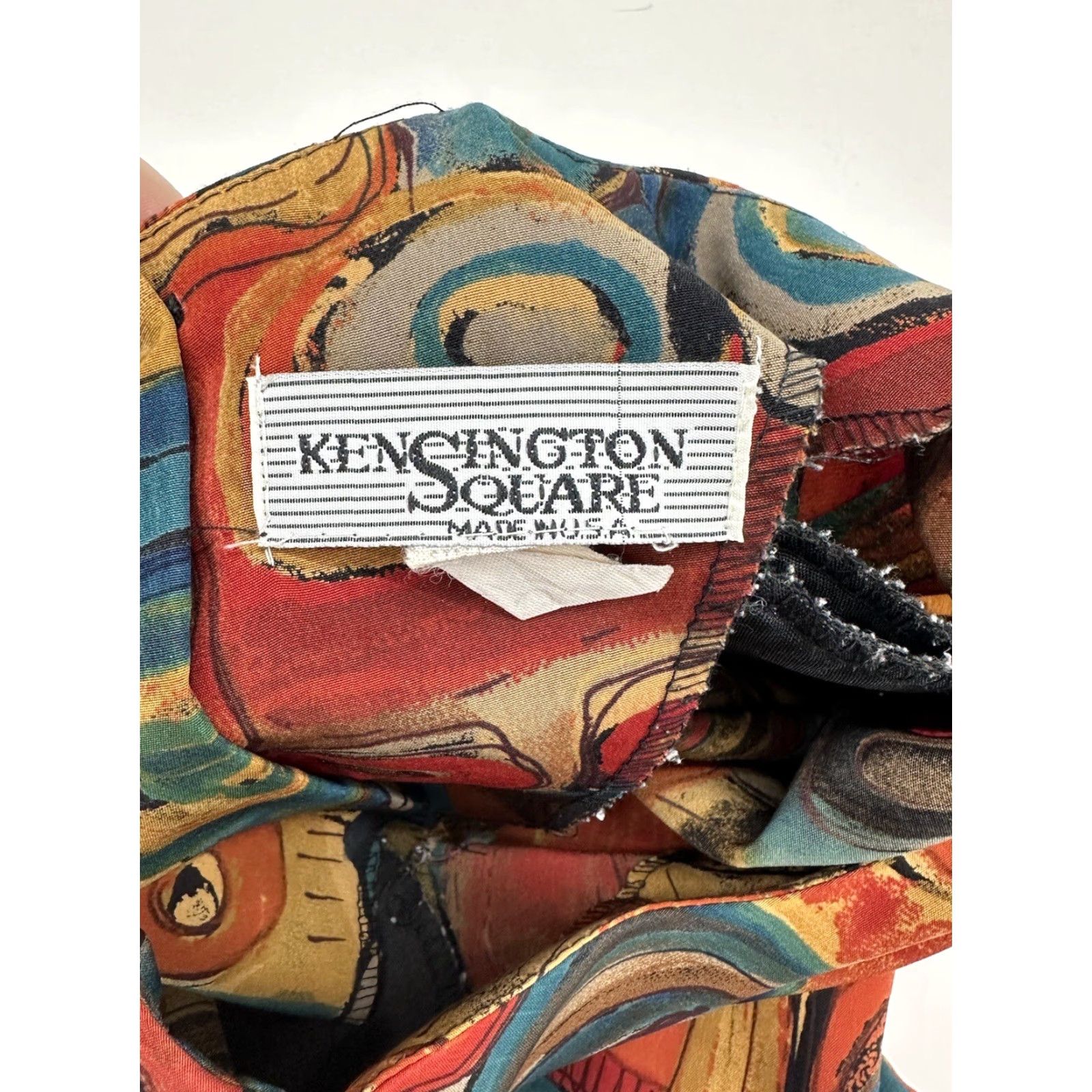 Vintage VINTAGE Kensington Square Womens Blouse Size Small Short Sleeve Abstract Size S / US 4 / IT 40 - 5 Thumbnail