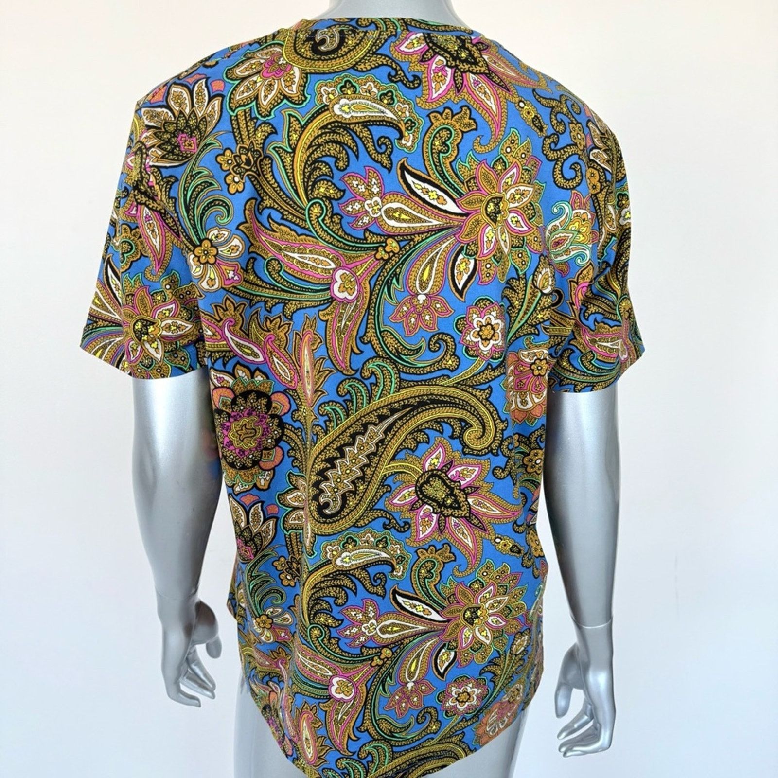 Etro ETRO cotton women Tshirt size L Authentic Retail 480$ Size L / US 10 / IT 46 - 3 Thumbnail