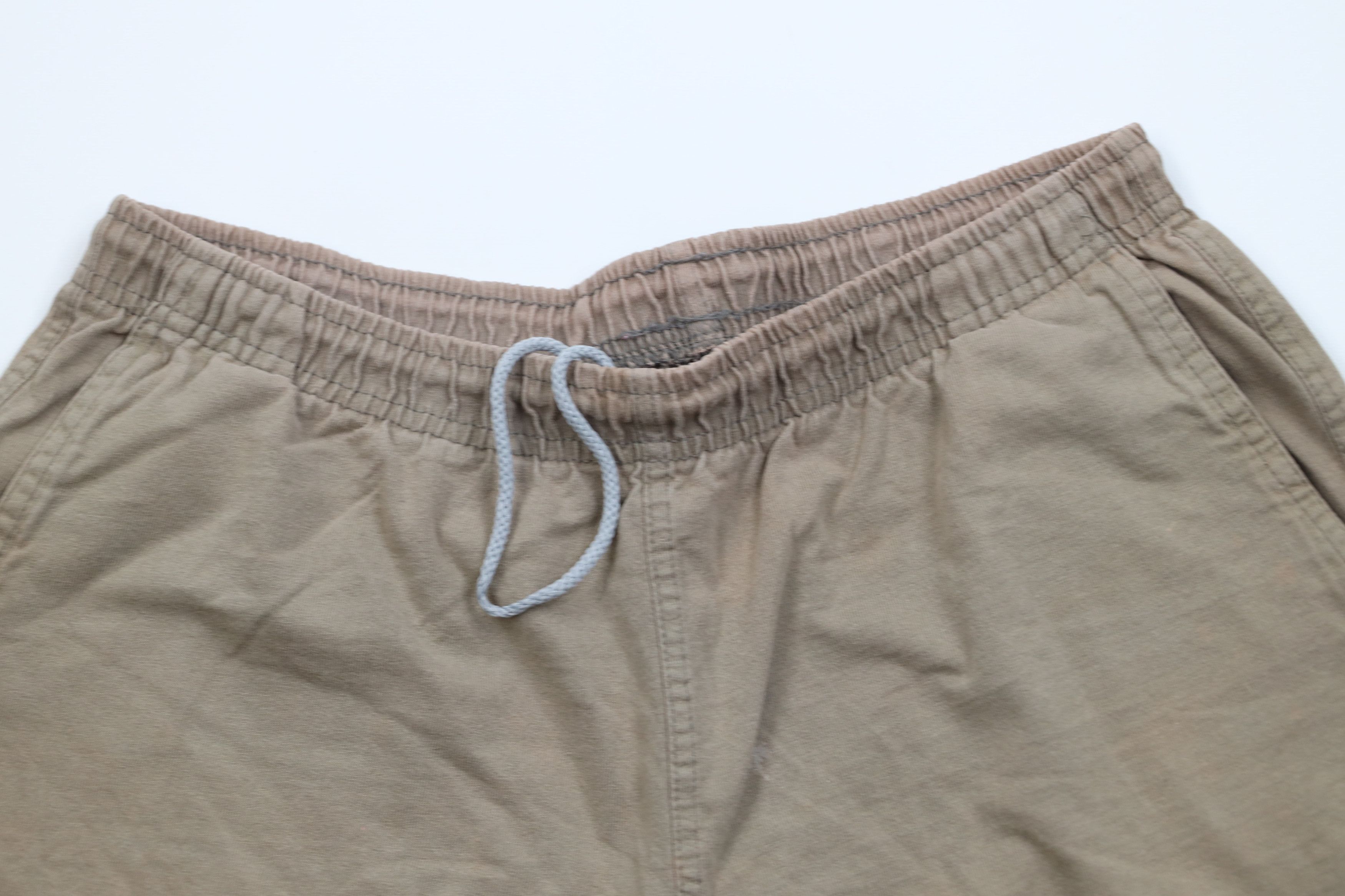 Vintage Vintage Streetwear Blank Above Knee Cotton Shorts Beige Size US 34 / EU 50 - 2 Thumbnail