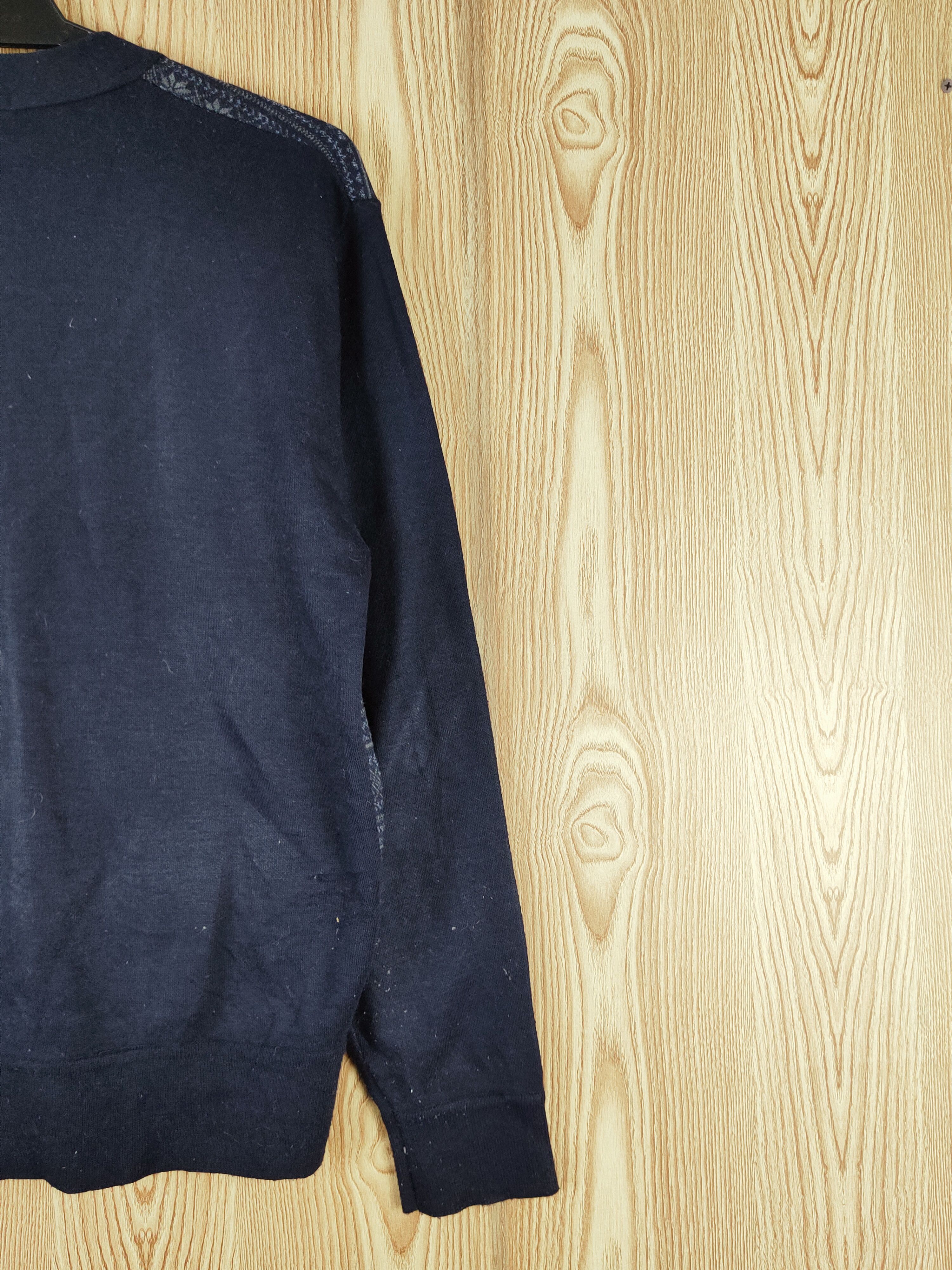 Japanese Brand × Vintage Vintage 💥 George Cross Navy Knitwear Cardigan Size US M / EU 48-50 / 2 - 9 Thumbnail