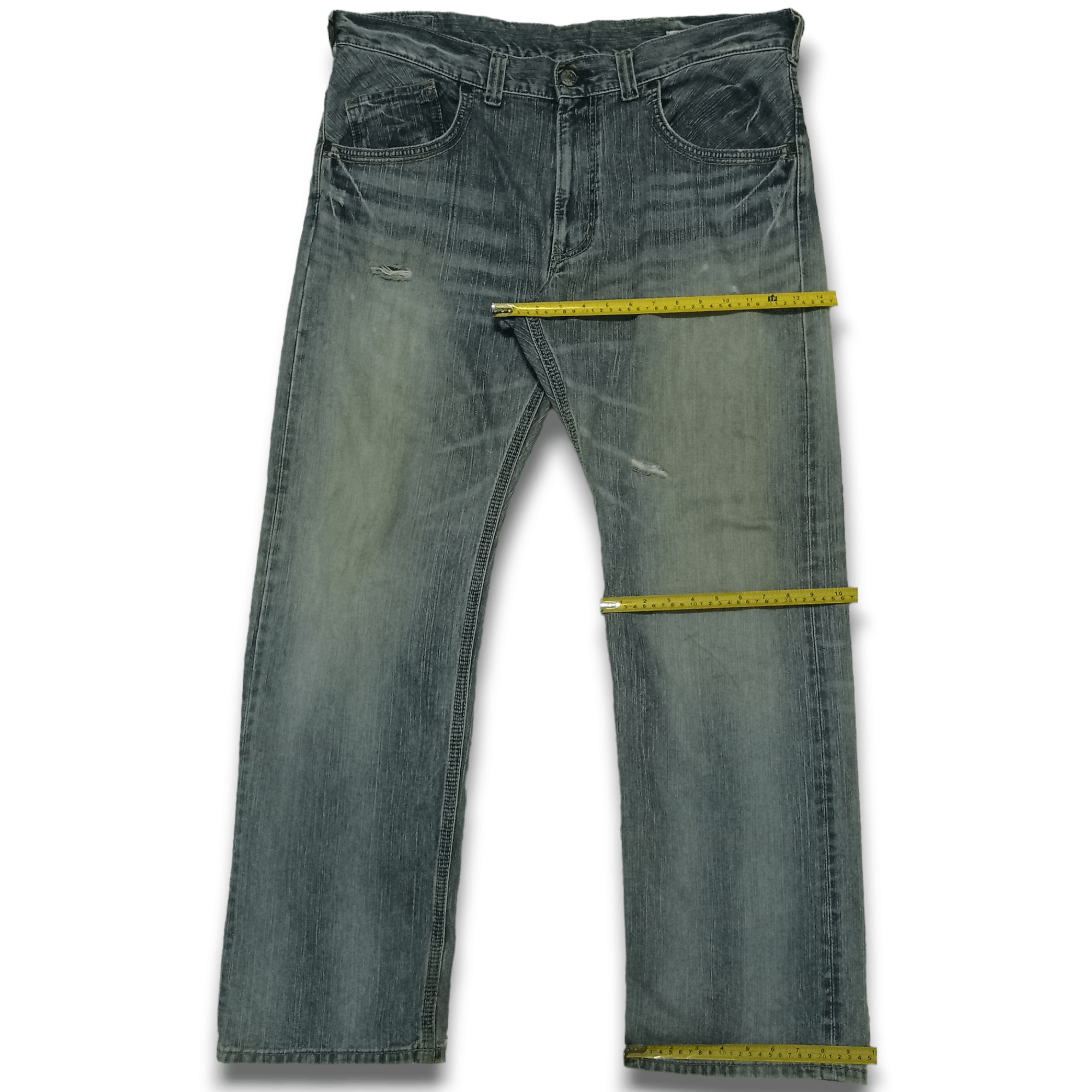 Edwin × Japanese Brand Edwin XV-S Exclusive Vintage Baggy Distressed Jeans 40x32 Size US 40 / EU 56 - 9 Thumbnail