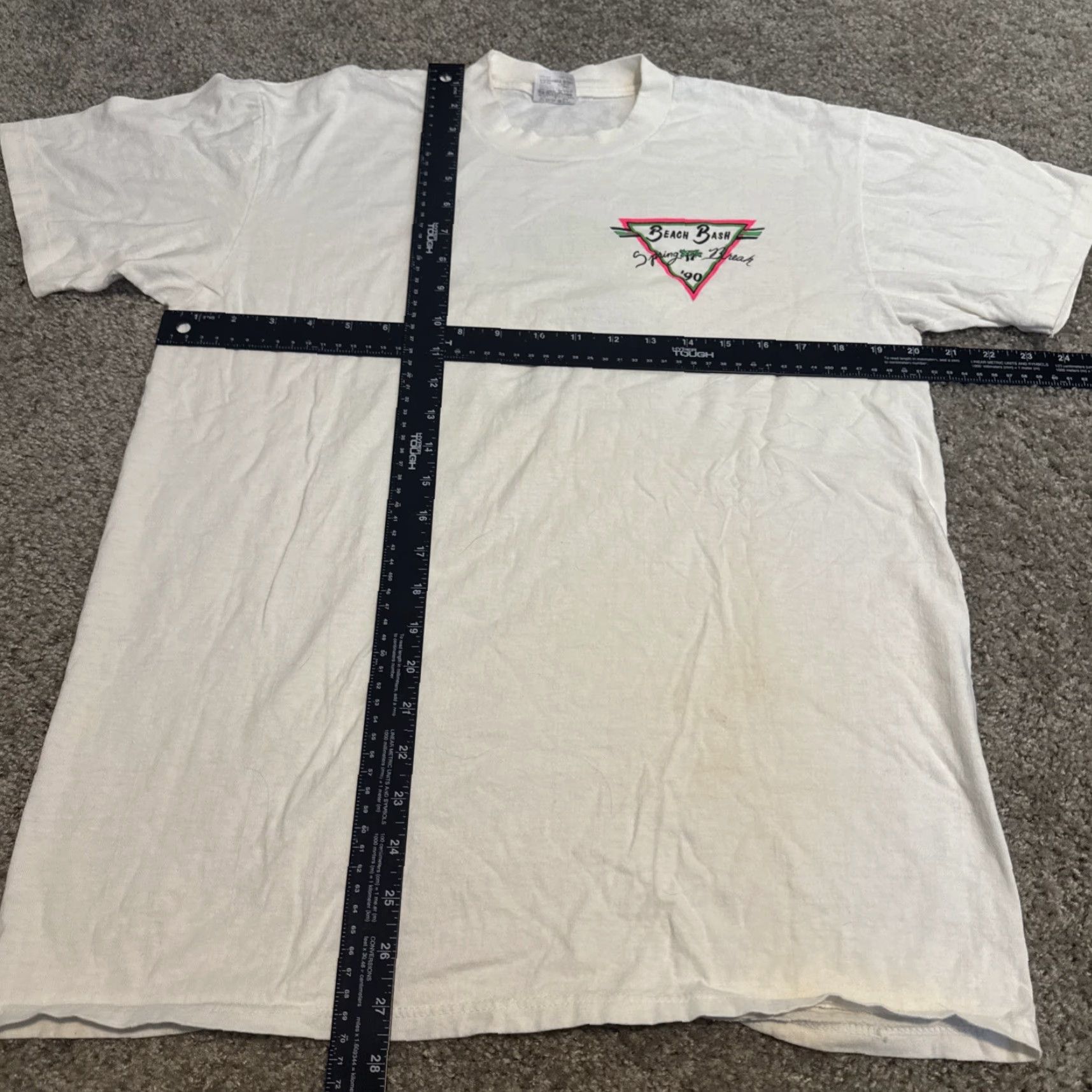 Vintage VINTAGE 1990 Spring Break Beach Bash Surfer White Stedman T-Shirt College Large Mens L Size US L / EU 52-54 / 3 - 5 Thumbnail