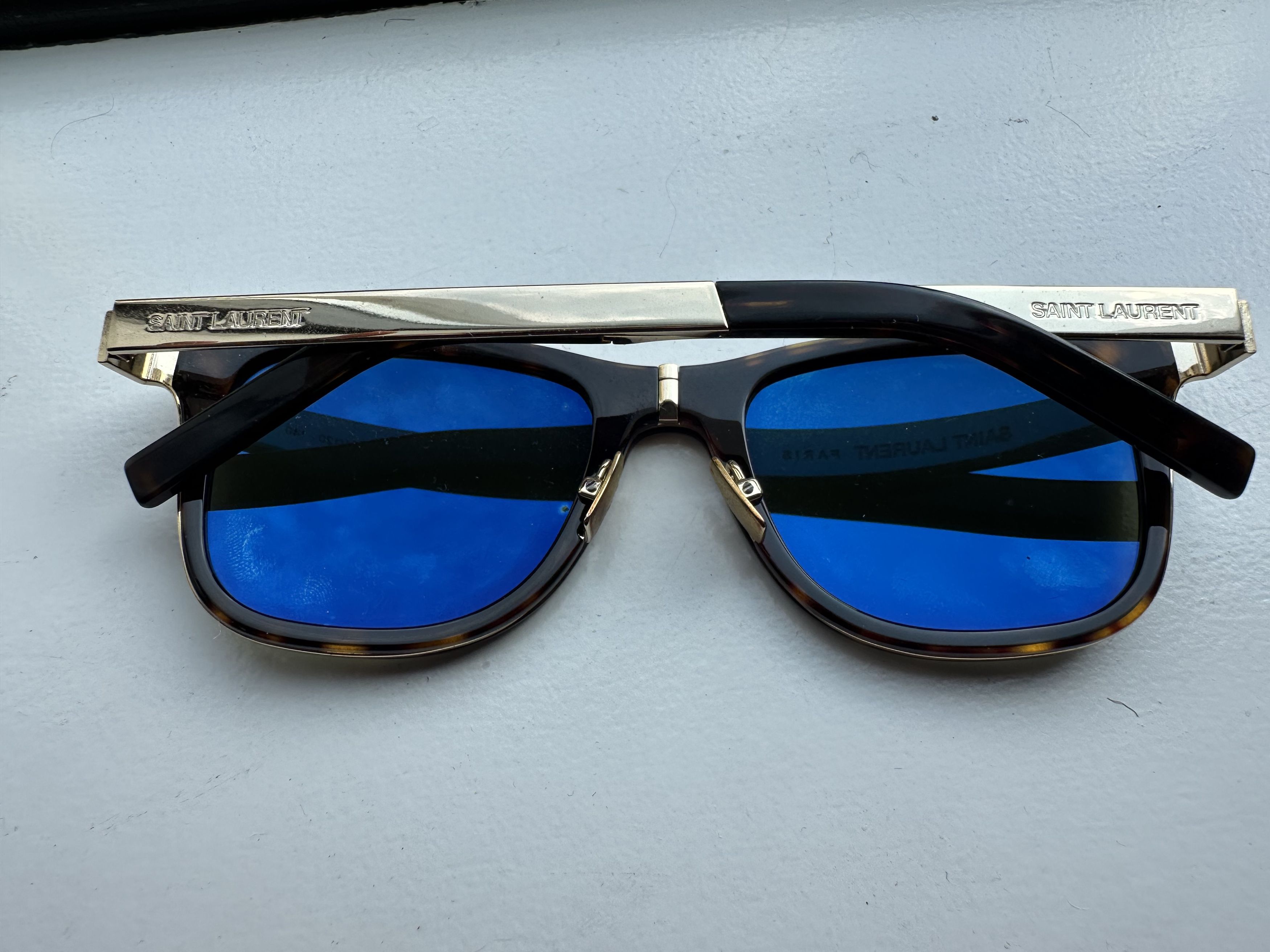 Saint Laurent Paris Square-Frame Tortoiseshell Acetate Sunglasses Size ONE SIZE - 4 Thumbnail