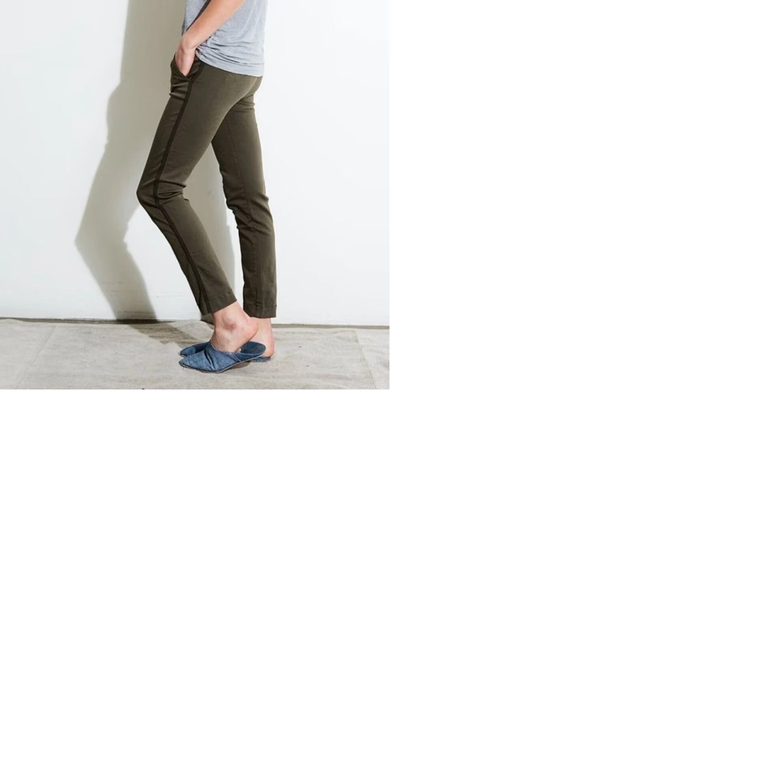 Vintage VINTAGE NSF The Wallace Pants Womens 28 DRAB Green Mid-Rise Ankle Trousers Made in USA Size 28" / US 6 / IT 42 - 10 Thumbnail
