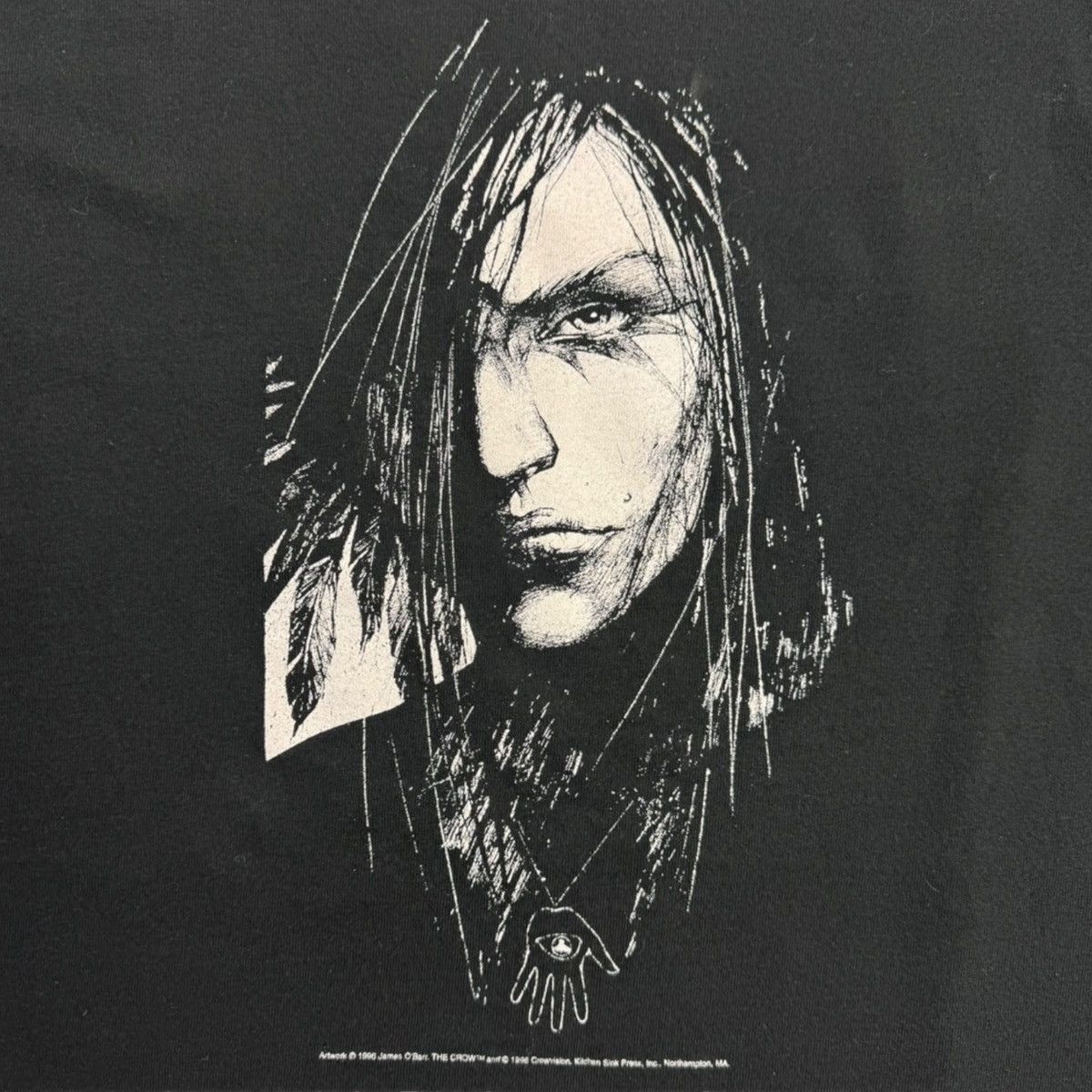 Vintage 1996 The Crow Comic Book Gothic Emo Edgy T-Shirt Size US L / EU 52-54 / 3 - 3 Thumbnail