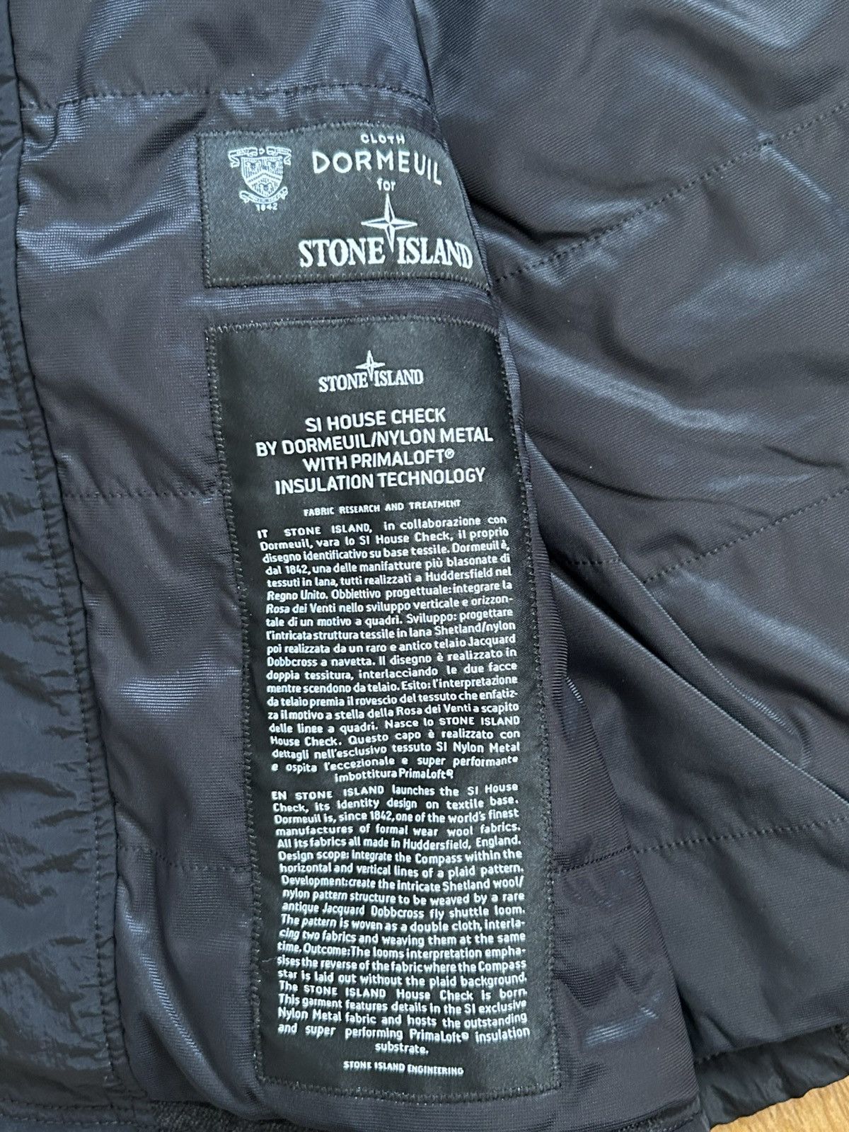 Stone Island Stone Island x Dormeuil Primaloft Technology Jacket Size US XL / EU 56 / 4 - 4 Thumbnail